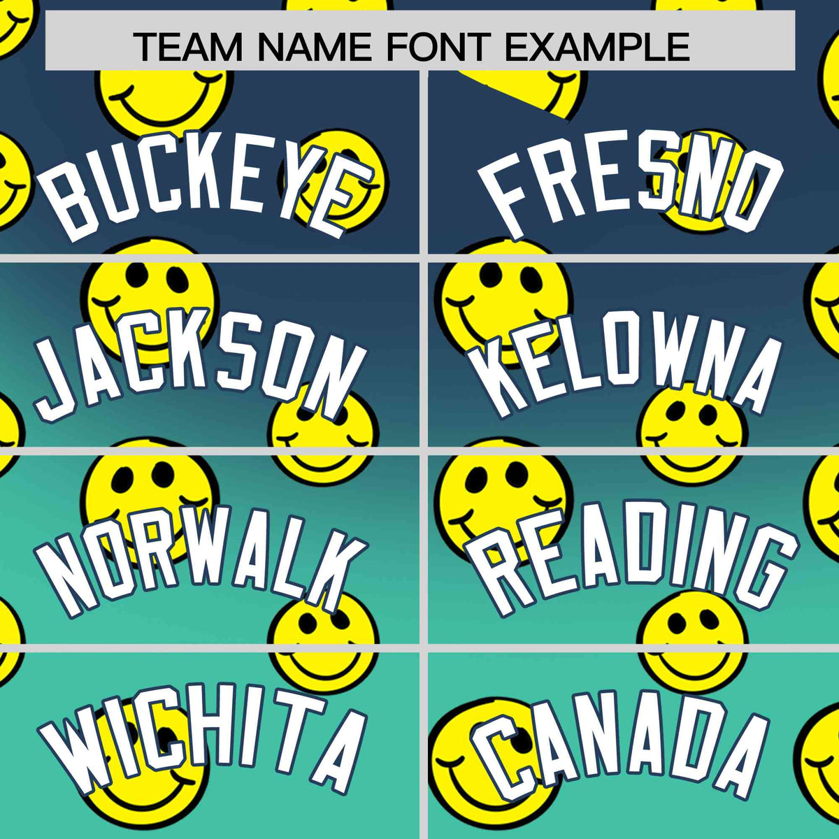 Custom Midnight Blue Bright Green Graffiti Gradient Pattern Authentic Smile Baseball Jersey