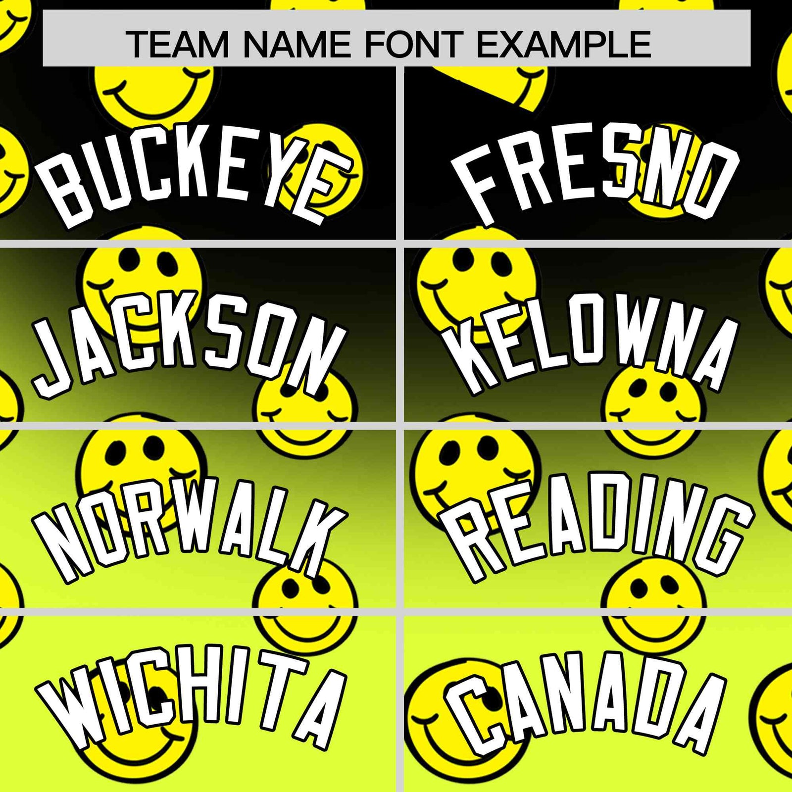 Custom Black Fluorescent Green Graffiti Gradient Pattern Authentic Smile Baseball Jersey