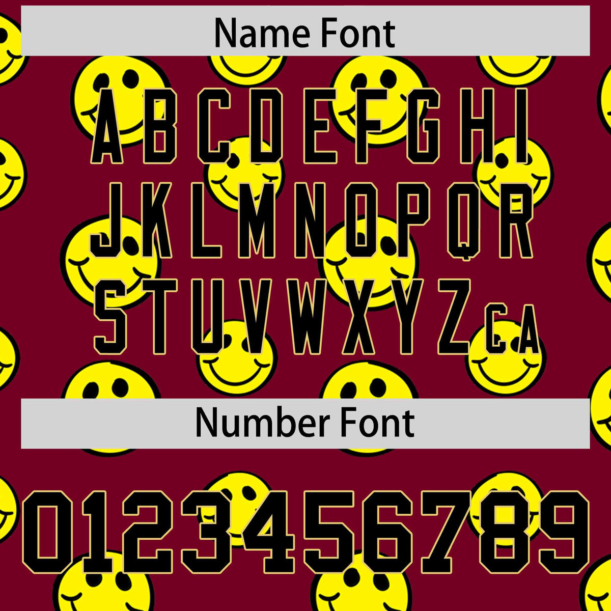 Custom Khaki Crimson Graffiti Gradient Pattern Authentic Smile Baseball Jersey