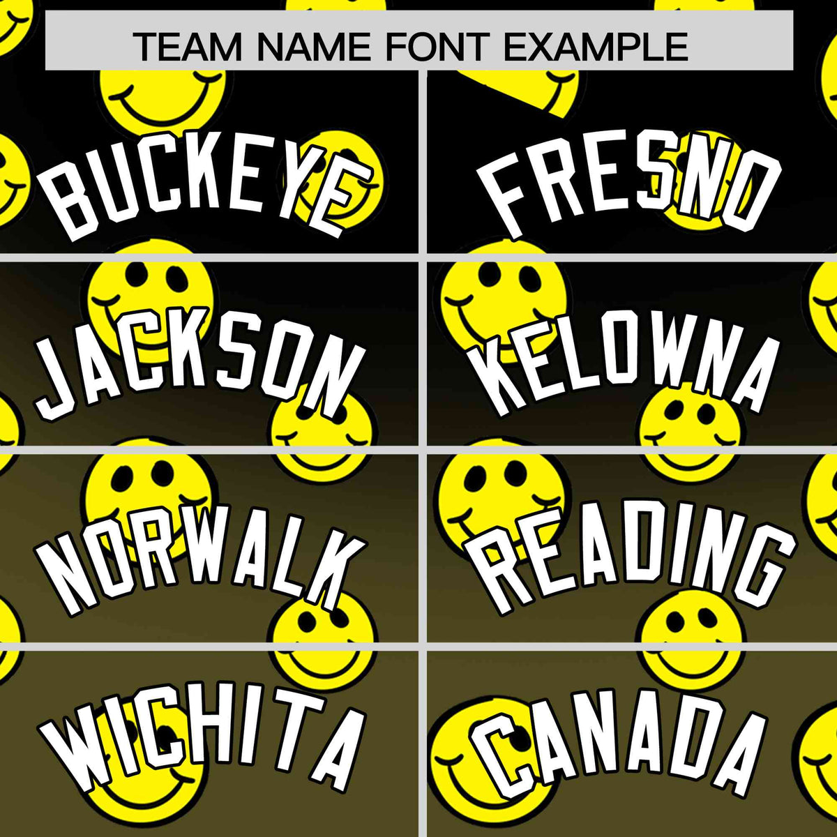 Custom Black Olive Graffiti Gradient Pattern Authentic Smile Baseball Jersey