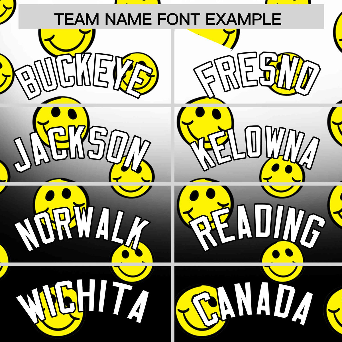 Custom White Black Graffiti Gradient Pattern Authentic Smile Baseball Jersey