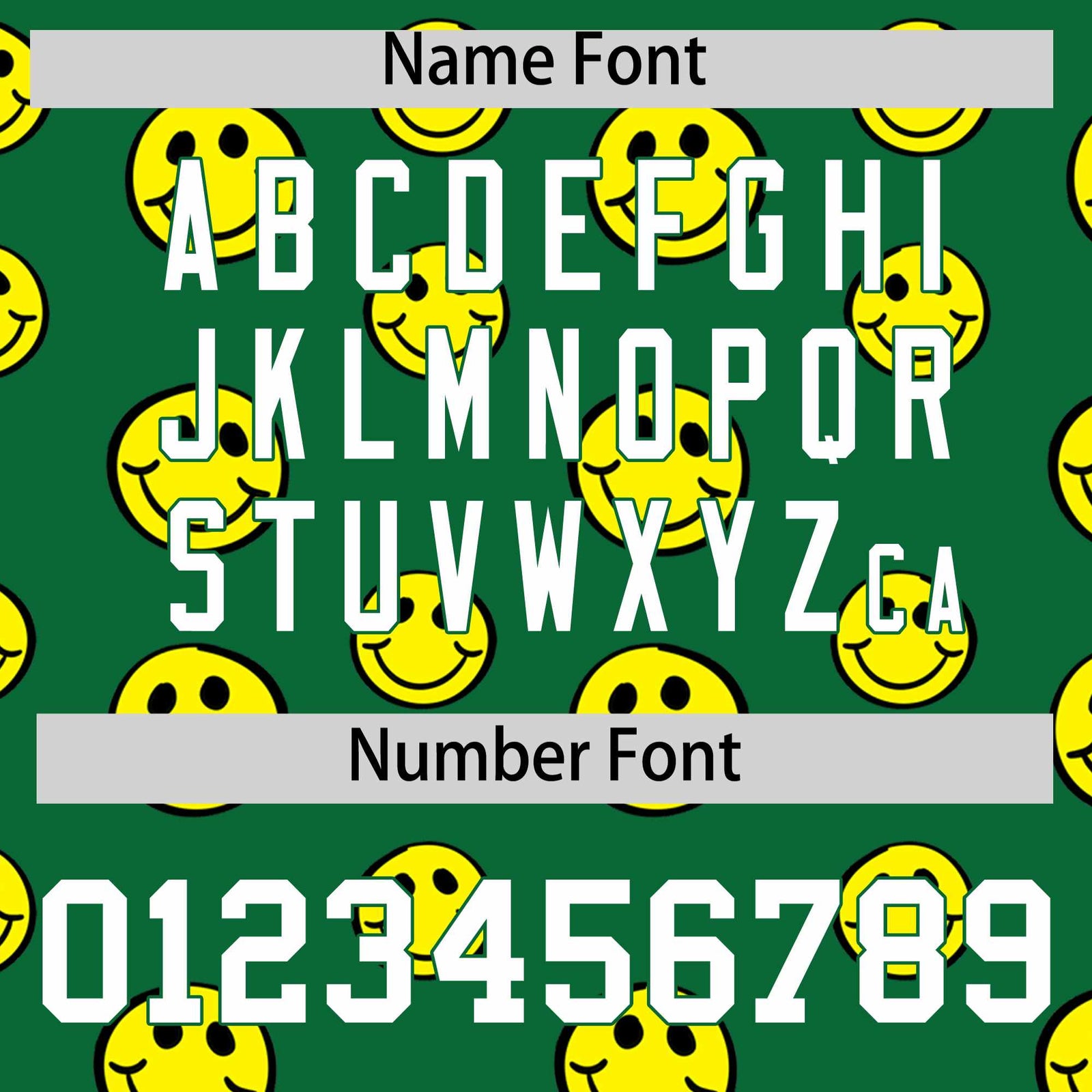 Custom Gold Kelly Green Graffiti Gradient Pattern Authentic Smile Baseball Jersey