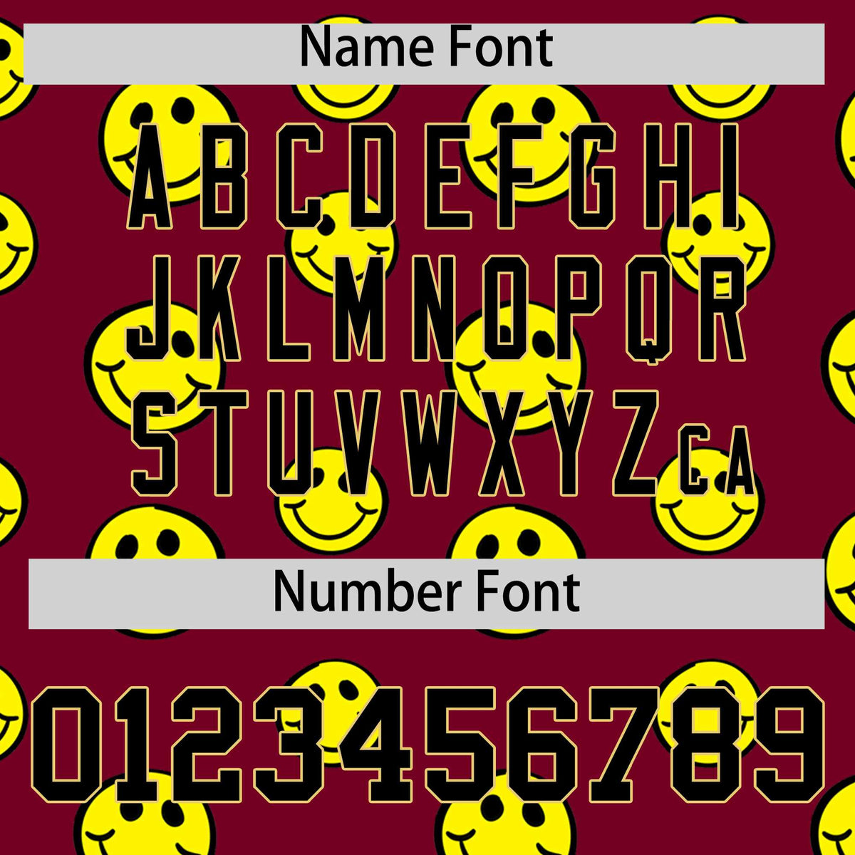 Custom Khaki Crimson Graffiti Gradient Pattern Authentic Smile Baseball Jersey