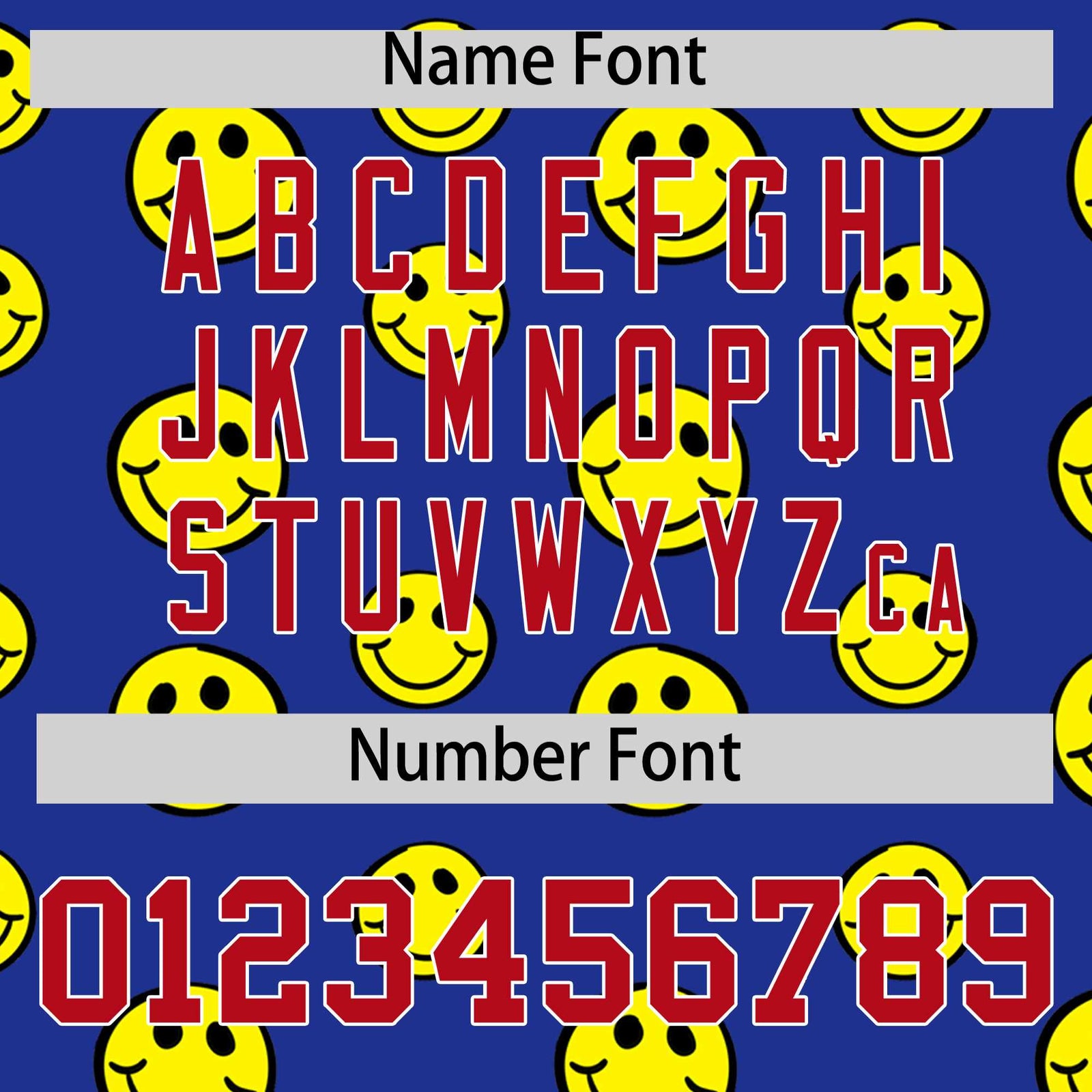 Custom White Royal Graffiti Gradient Pattern Authentic Smile Baseball Jersey