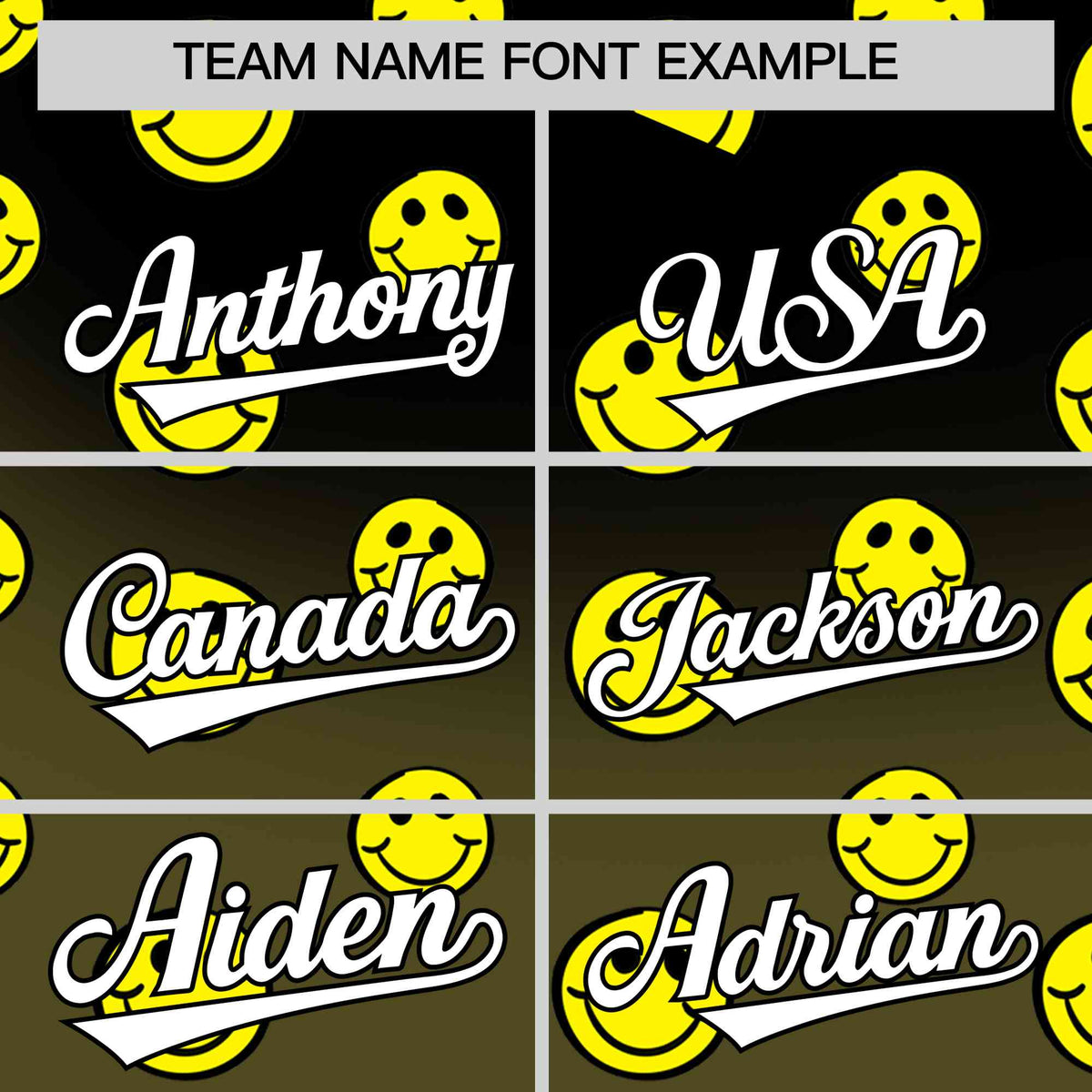 Custom Black Olive Graffiti Gradient Pattern Authentic Smile Baseball Jersey