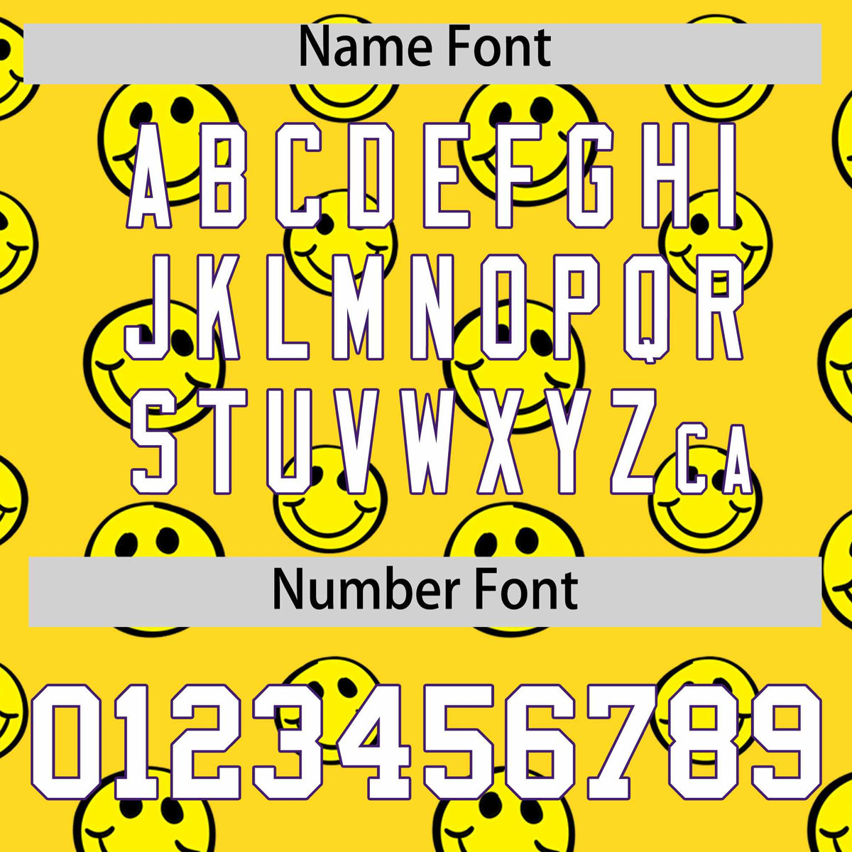 Custom Purple Gold Graffiti Gradient Pattern Authentic Smile Baseball Jersey