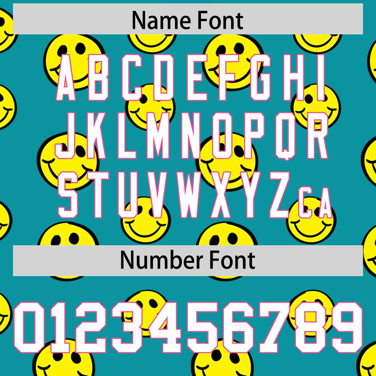 Custom Pink Aqua Graffiti Gradient Pattern Authentic Smile Baseball Jersey