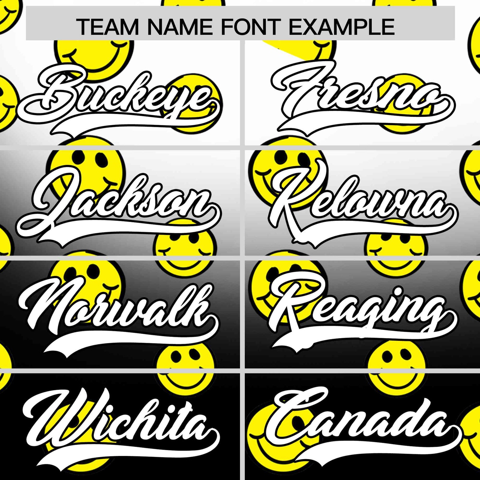 Custom White Black Graffiti Gradient Pattern Authentic Smile Baseball Jersey