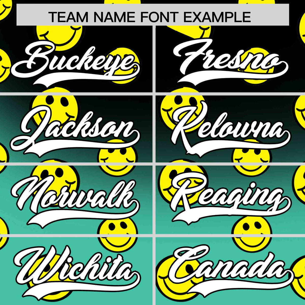 Custom Black Bright Green Graffiti Gradient Pattern Authentic Smile Baseball Jersey