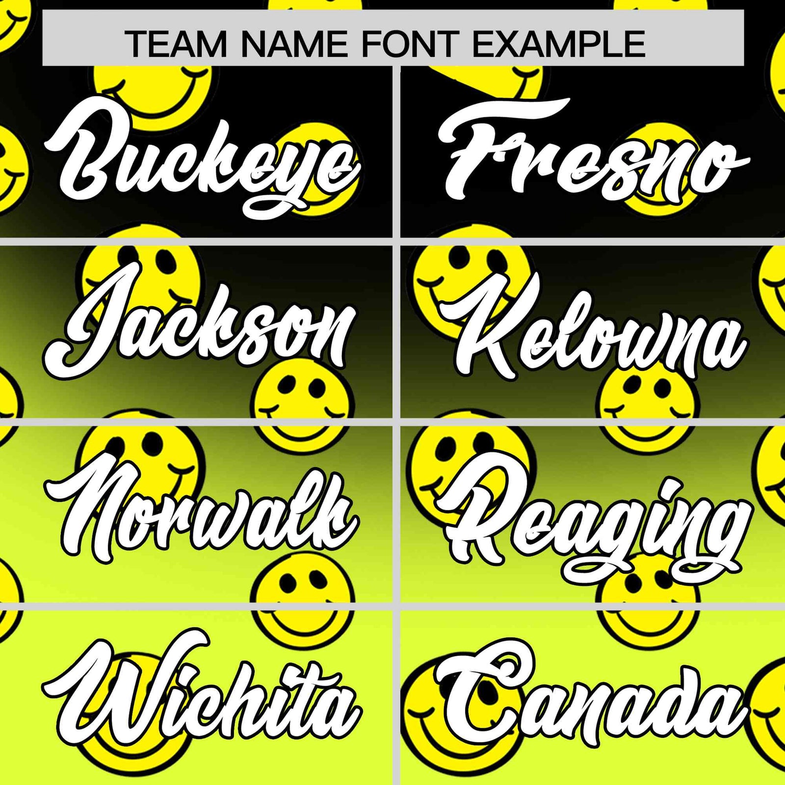 Custom Black Fluorescent Green Graffiti Gradient Pattern Authentic Smile Baseball Jersey