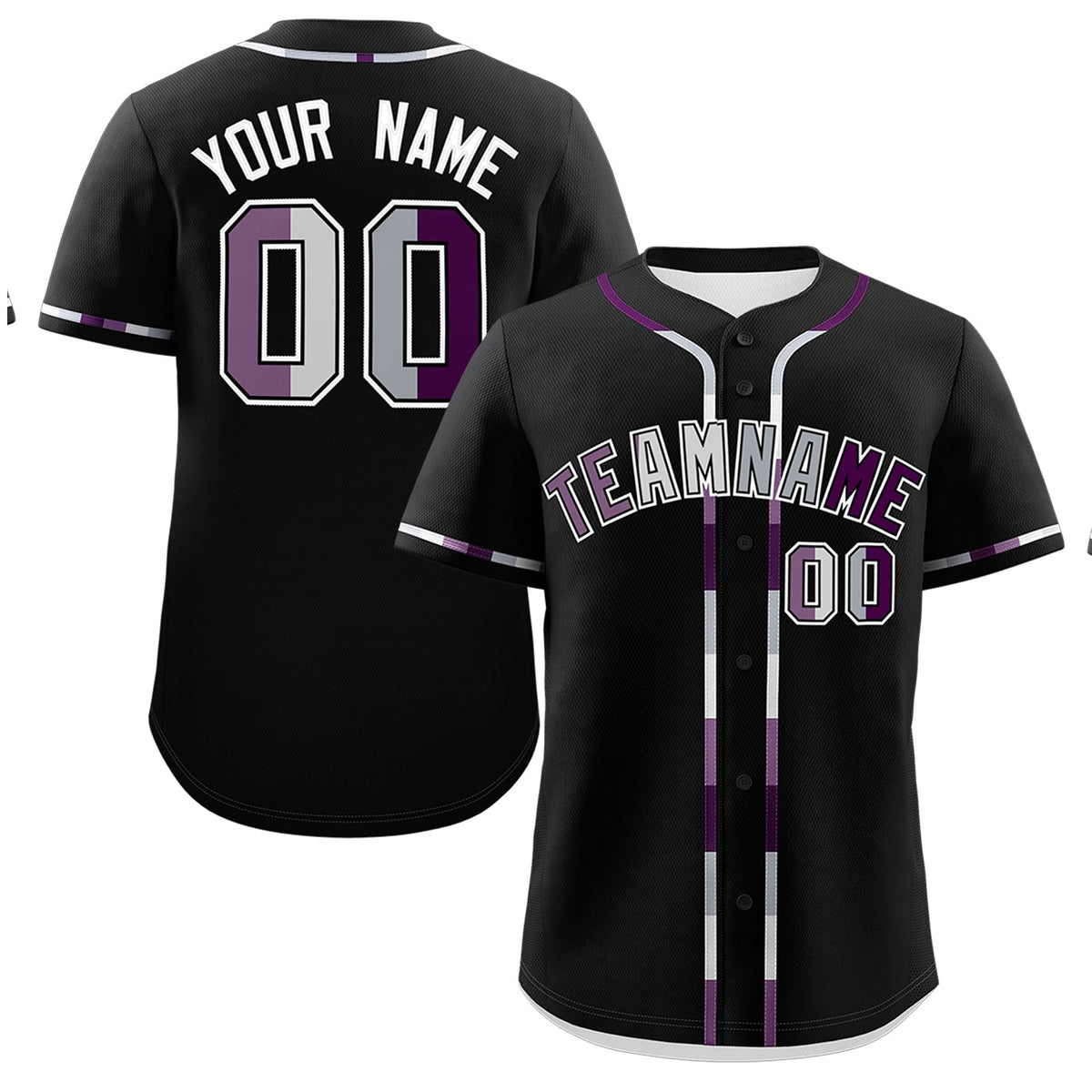 Custom Black Genderless For Pride Month Classic Style Baseball Jersey| KXKSHOP