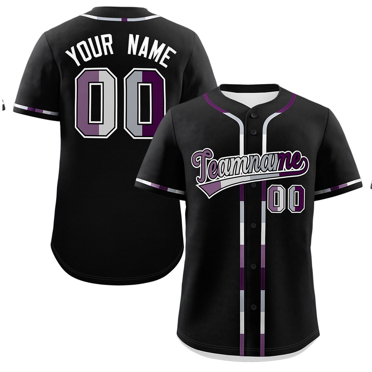 Custom Black Genderless For Pride Month Classic Style Baseball Jersey| KXKSHOP