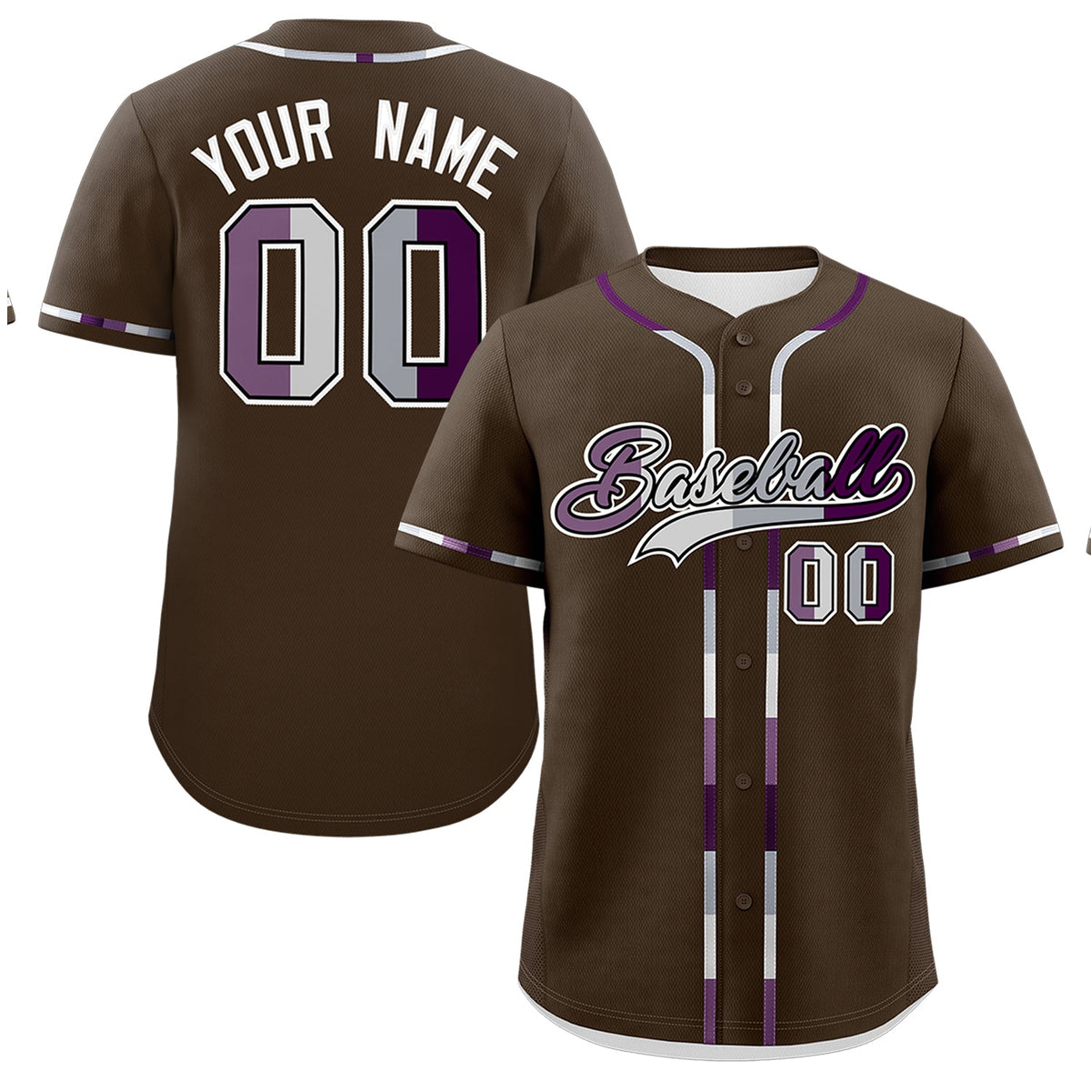 Custom Brown Genderless For Pride Month Classic Style Baseball Jersey| KXKSHOP