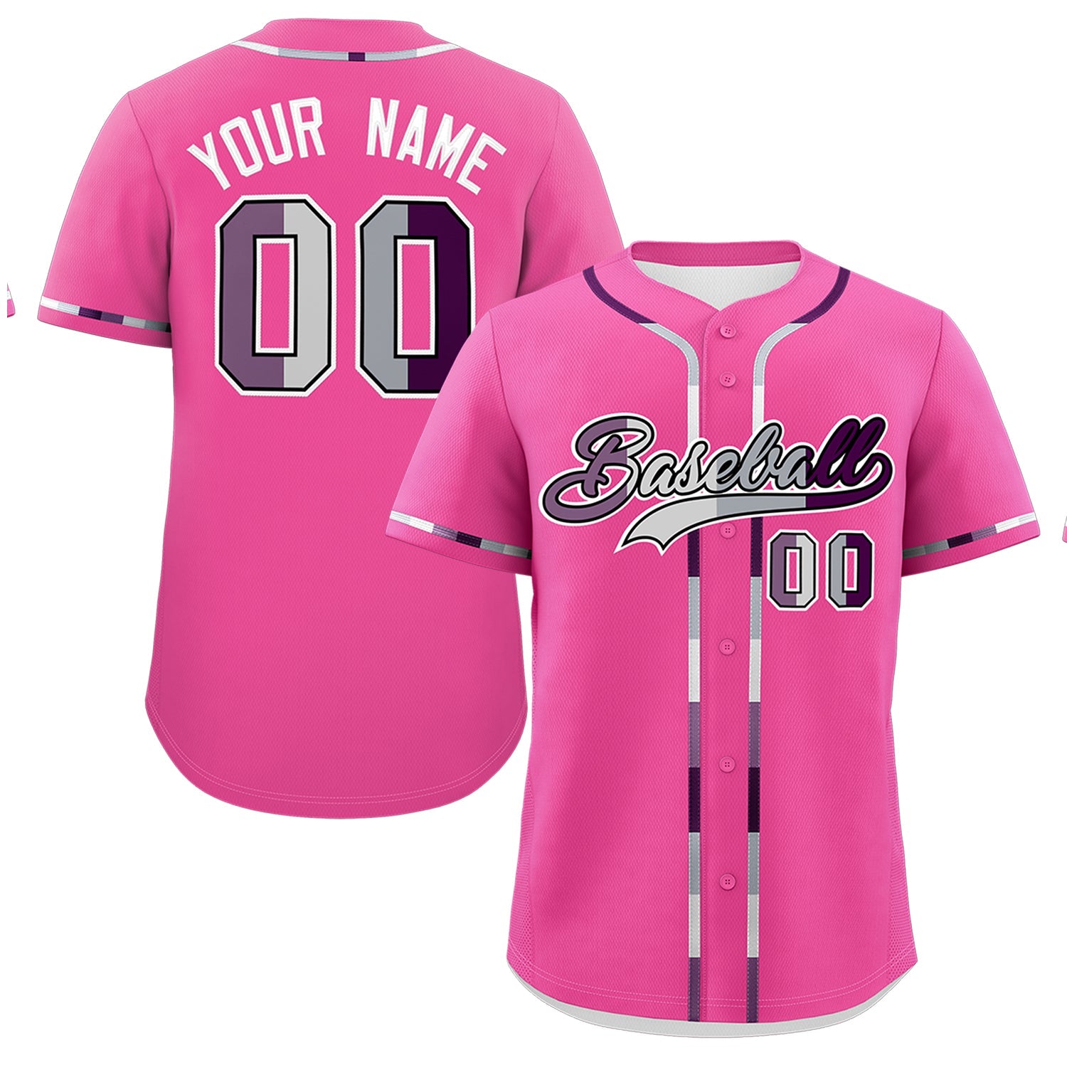 Custom Pink Genderless For Pride Month Classic Style Baseball Jersey| KXKSHOP