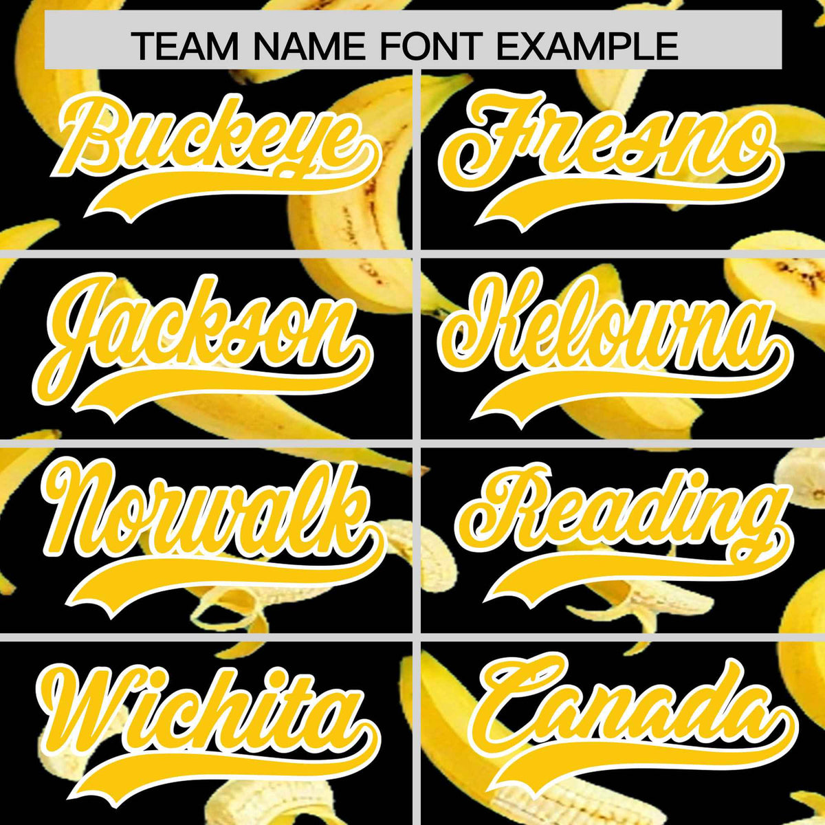 Custom Black Banana Graffiti Pattern Fashion Authentic Baseball Jersey | Graffiti Pattern | Embroidery&amp;Dye-sublimation printing | KXKSHOP