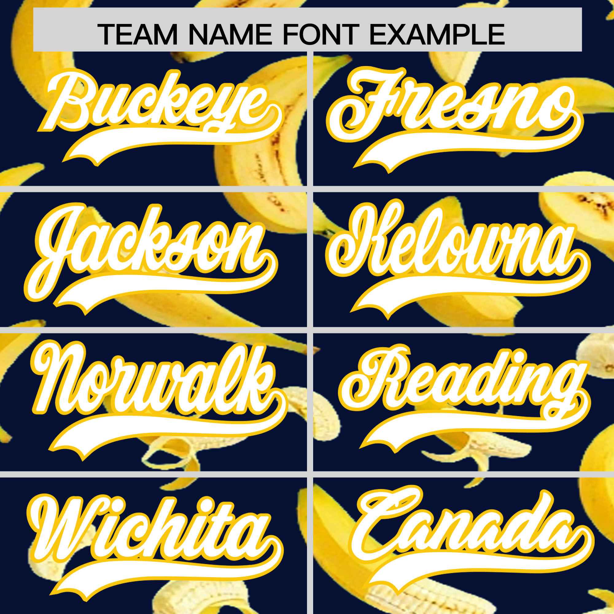 Custom Navy Banana Graffiti Pattern Fashion Authentic Baseball Jersey | Graffiti Pattern | Embroidery&Dye-sublimation printing | KXKSHOP