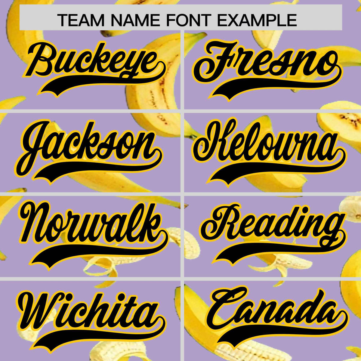 Custom Light Purple Banana Graffiti Pattern Fashion Authentic Baseball Jersey | Graffiti Pattern | Embroidery&amp;Dye-sublimation printing | KXKSHOP