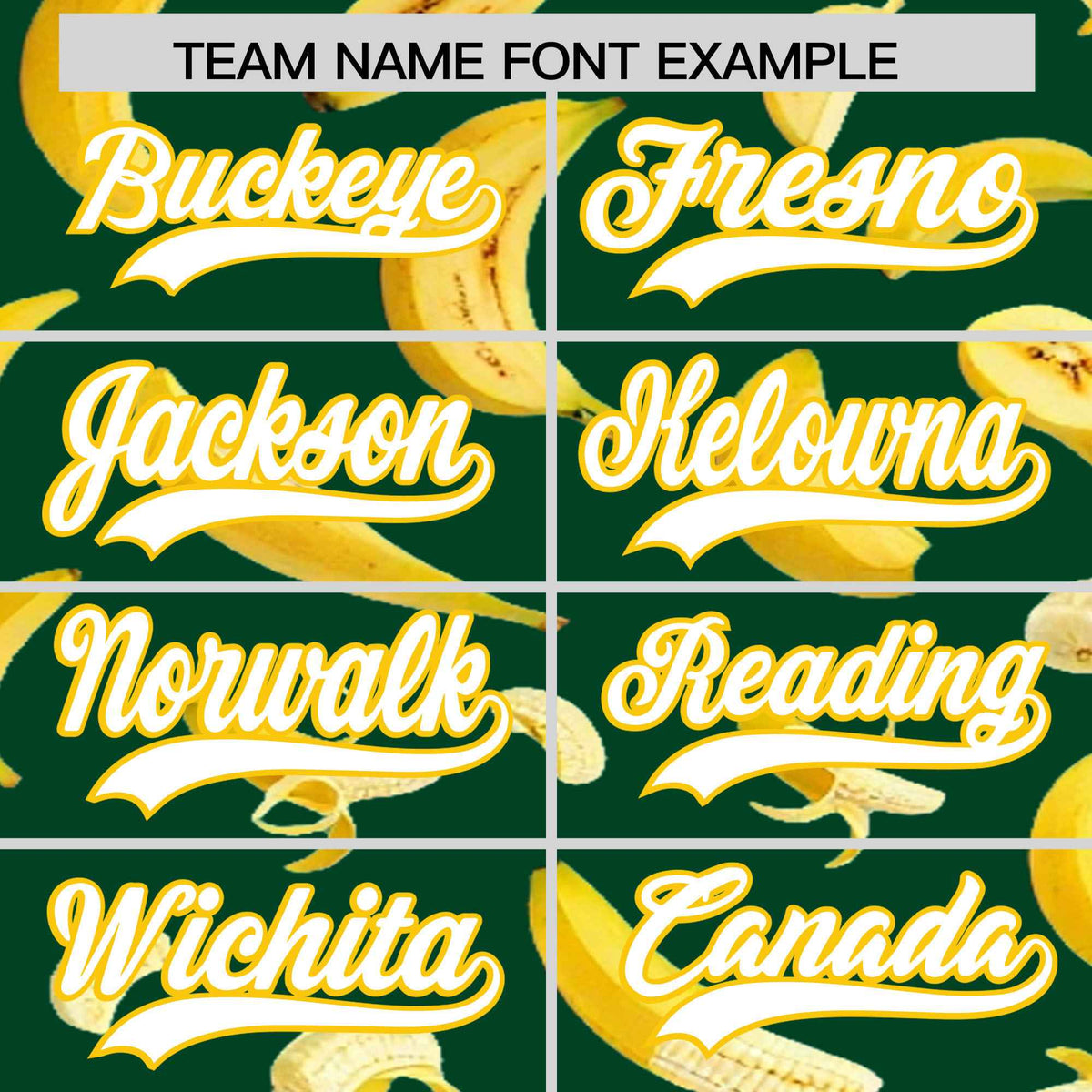 Custom Green Banana Graffiti Pattern Fashion Authentic Baseball Jersey | Graffiti Pattern | Embroidery&amp;Dye-sublimation printing | KXKSHOP