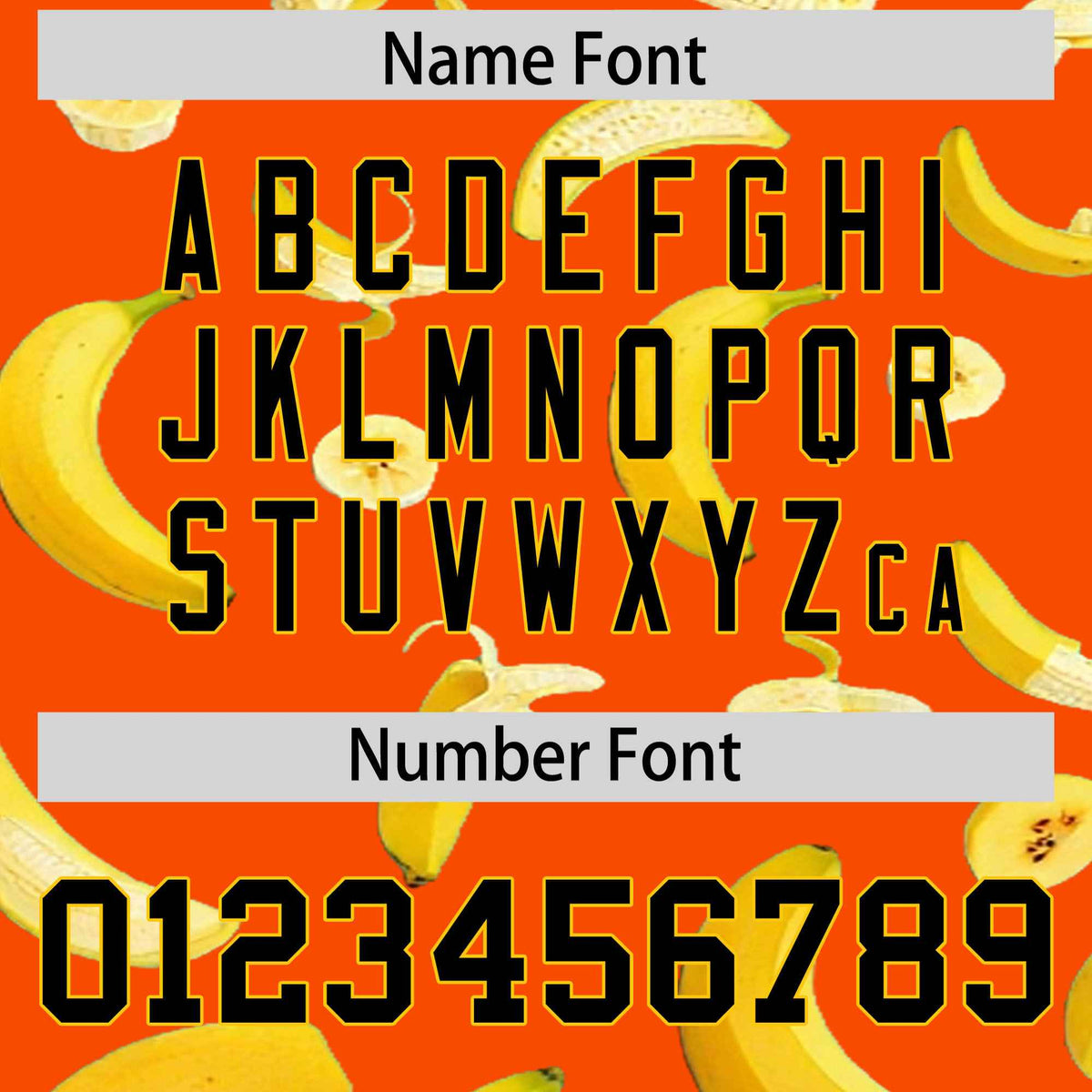 Custom Orange Banana Graffiti Pattern Fashion Authentic Baseball Jersey | Graffiti Pattern | Embroidery&amp;Dye-sublimation printing | KXKSHOP