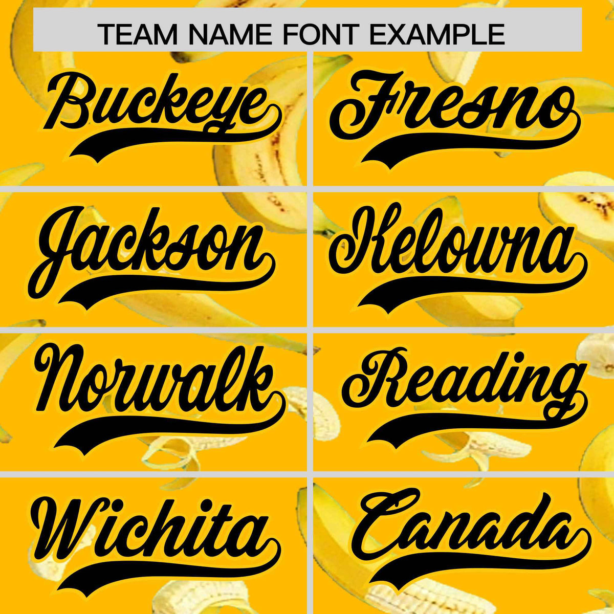Custom Yellow Banana Graffiti Pattern Fashion Authentic Baseball Jersey | Graffiti Pattern | Embroidery&amp;Dye-sublimation printing | KXKSHOP