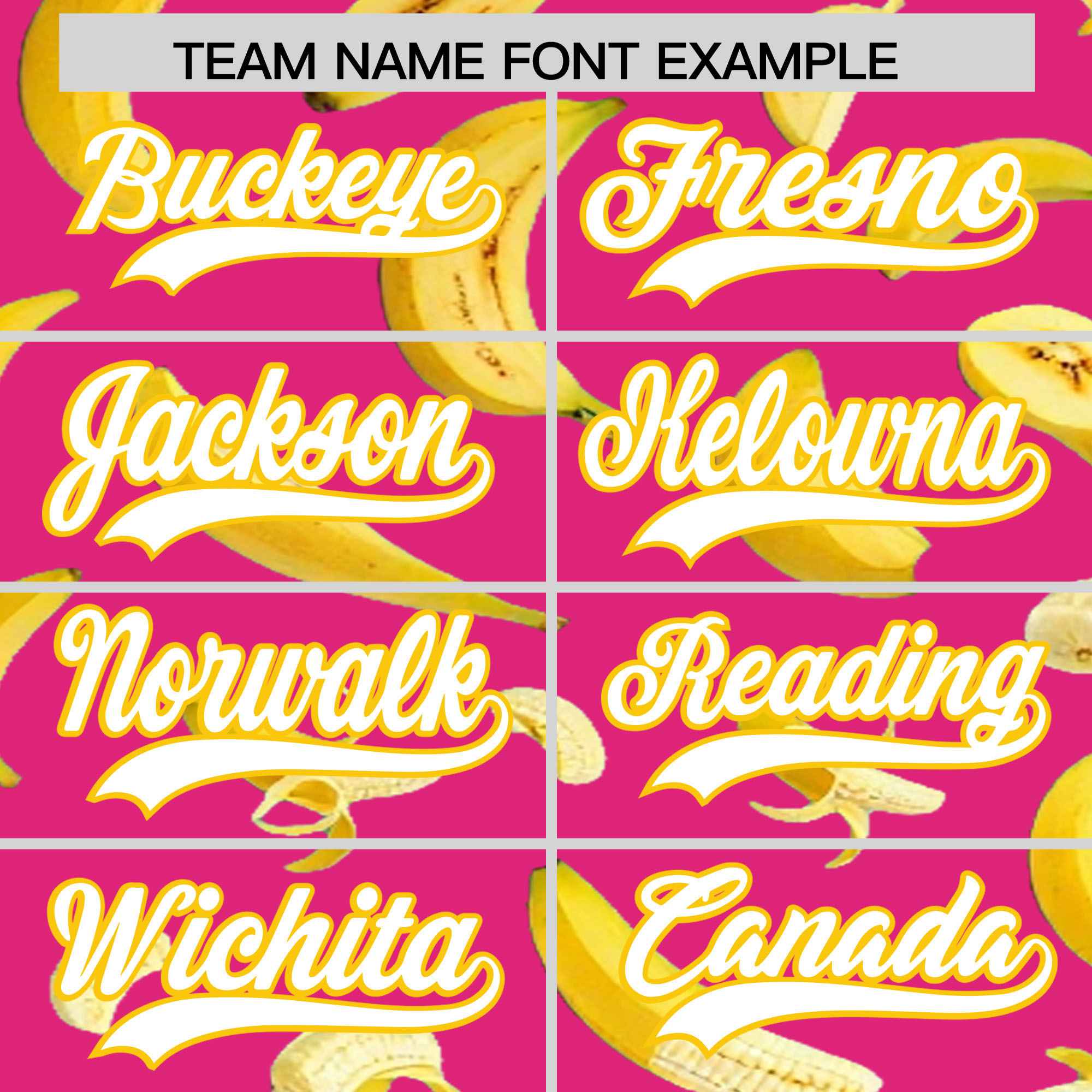 Custom Rose Red Banana Graffiti Pattern Fashion Authentic Baseball Jersey | Graffiti Pattern | Embroidery&Dye-sublimation printing | KXKSHOP