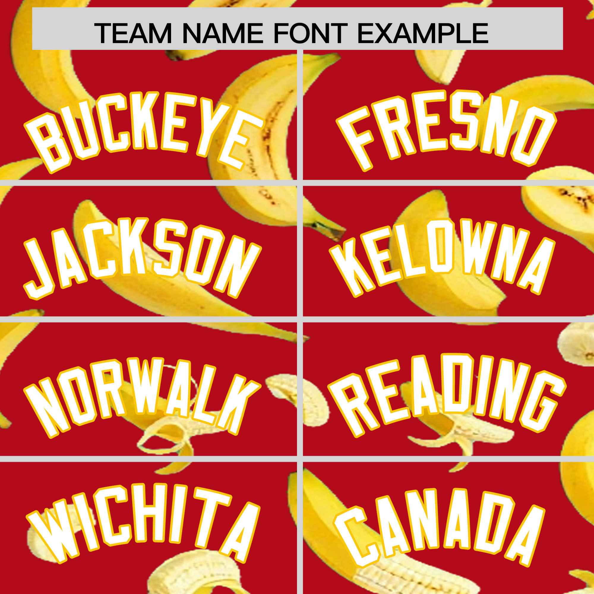 Custom Red Banana Graffiti Pattern Fashion Authentic Baseball Jersey | Graffiti Pattern | Embroidery&Dye-sublimation printing | KXKSHOP