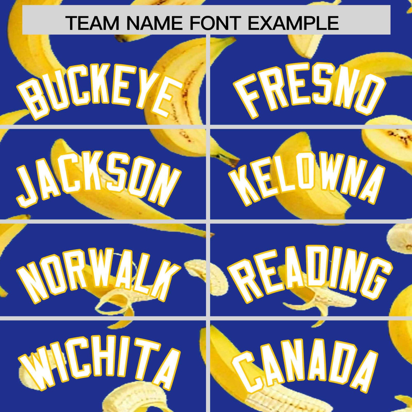 Custom Royal Blue Banana Graffiti Pattern Fashion Authentic Baseball Jersey | Graffiti Pattern | Embroidery&Dye-sublimation printing | KXKSHOP