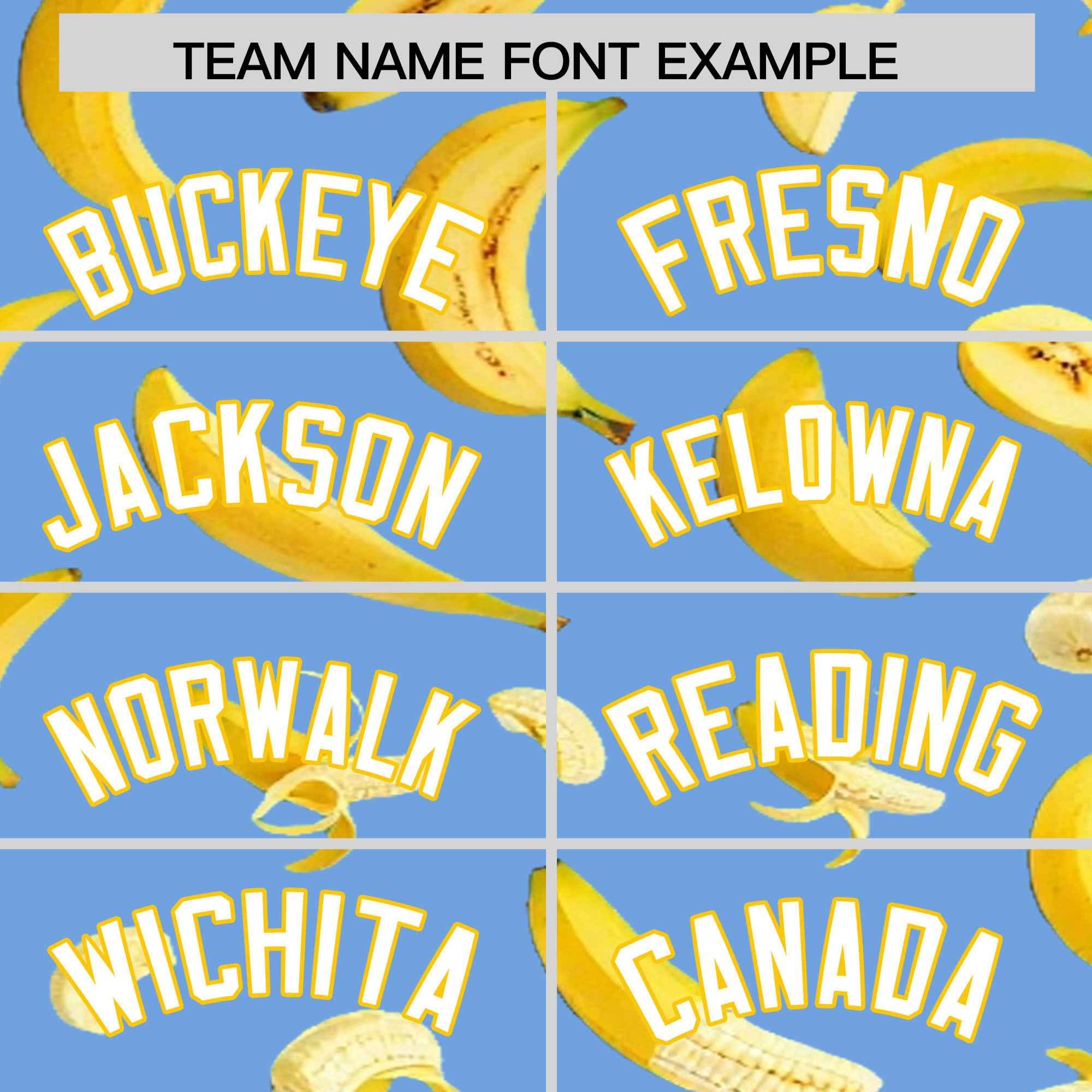 Custom Light Blue Banana Graffiti Pattern Fashion Authentic Baseball Jersey | Graffiti Pattern | Embroidery&Dye-sublimation printing | KXKSHOP