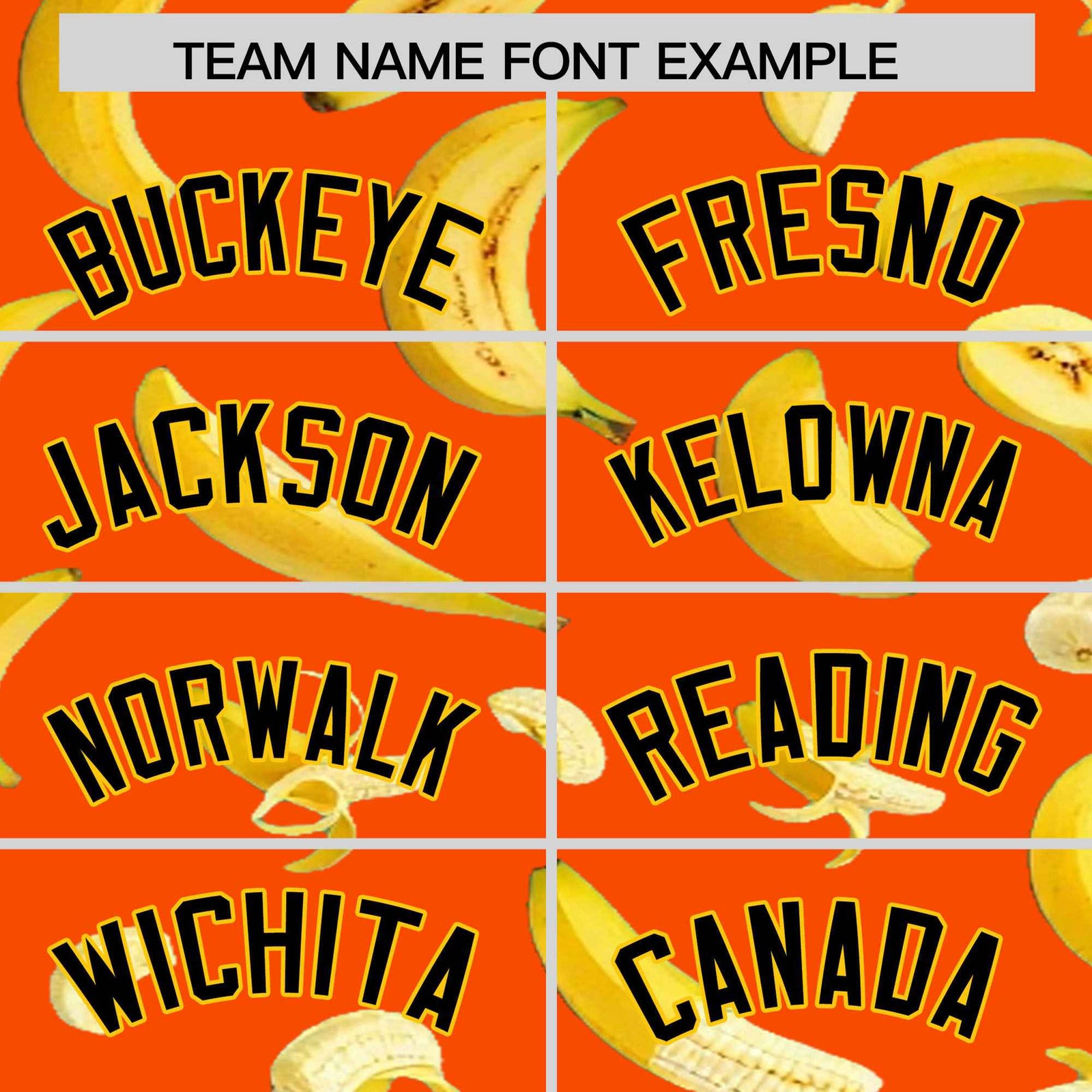 Custom Orange Banana Graffiti Pattern Fashion Authentic Baseball Jersey | Graffiti Pattern | Embroidery&Dye-sublimation printing | KXKSHOP