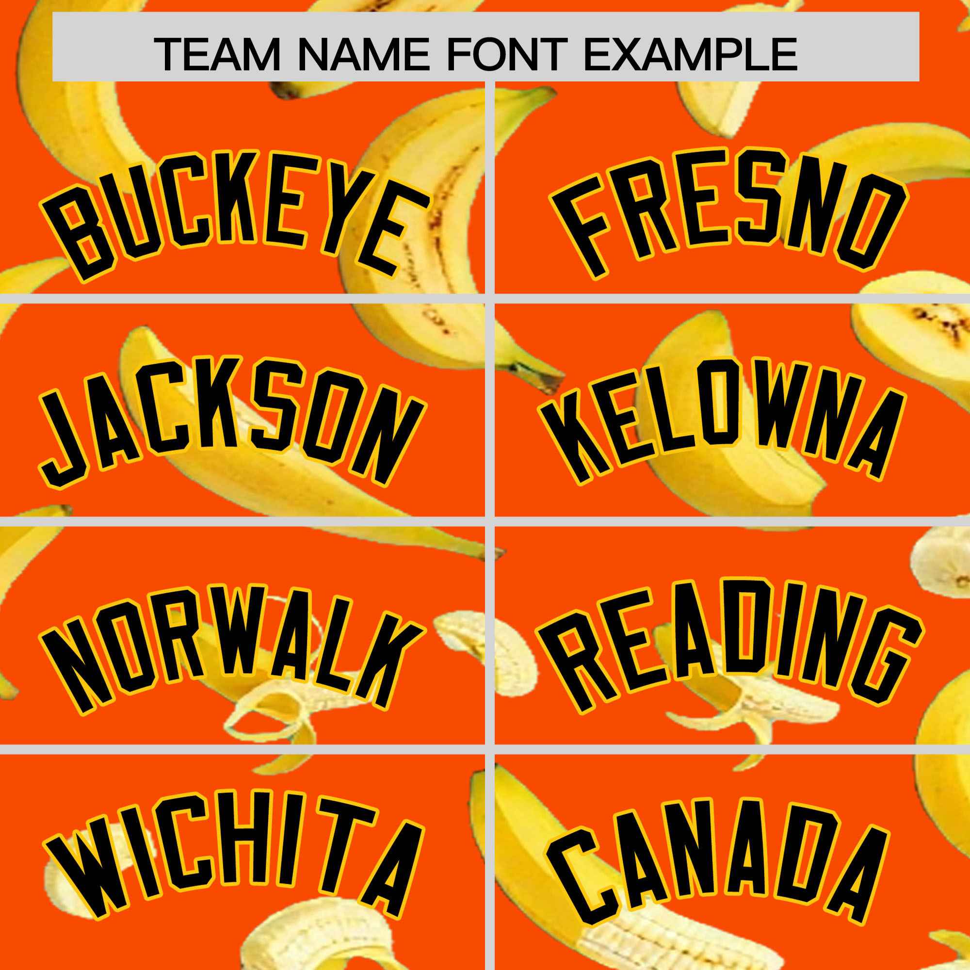 Custom Orange Banana Graffiti Pattern Fashion Authentic Baseball Jersey | Graffiti Pattern | Embroidery&Dye-sublimation printing | KXKSHOP