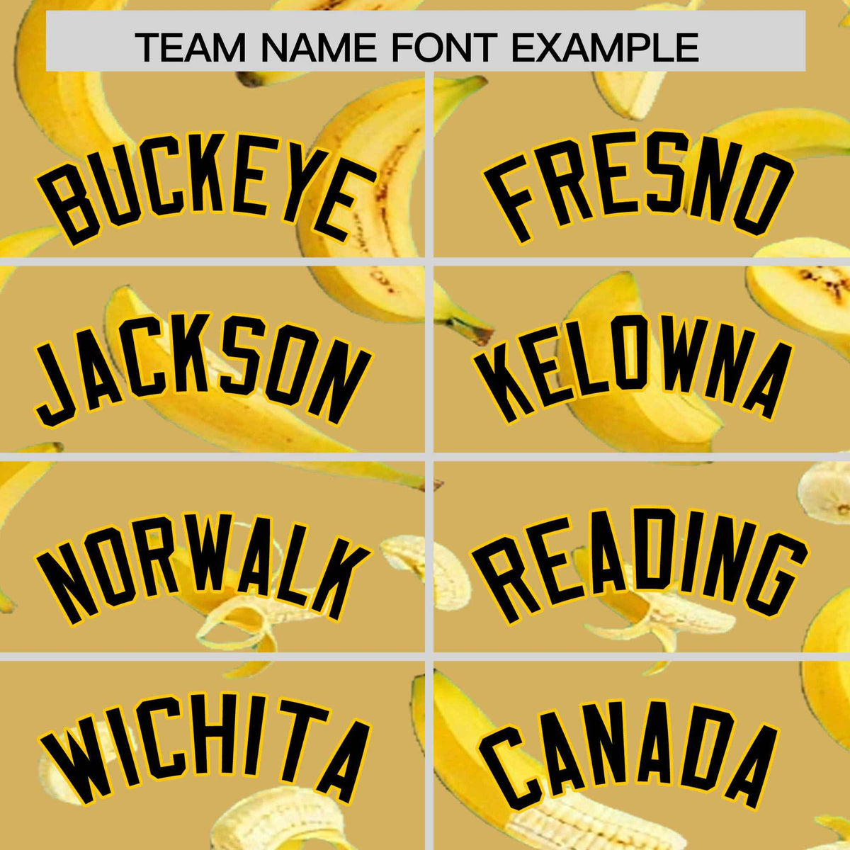 Custom Old Gold Banana Graffiti Pattern Fashion Authentic Baseball Jersey | Graffiti Pattern | Embroidery&amp;Dye-sublimation printing | KXKSHOP