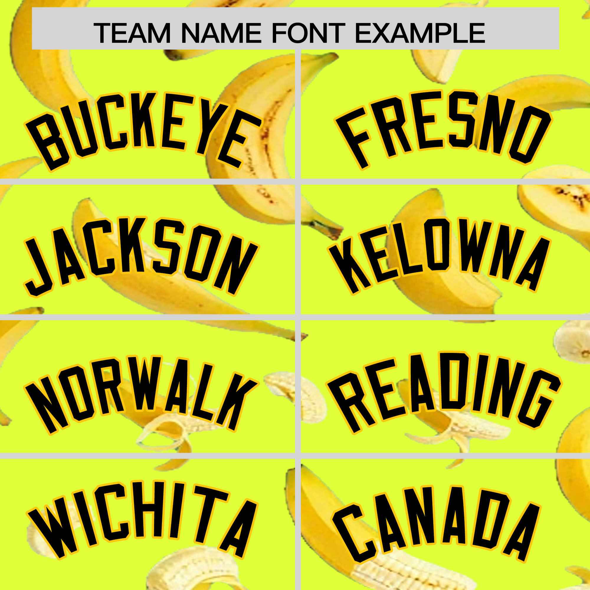 Custom Fluorescent Green Banana Graffiti Pattern Fashion Authentic Baseball Jersey | Graffiti Pattern | Embroidery&Dye-sublimation printing | KXKSHOP