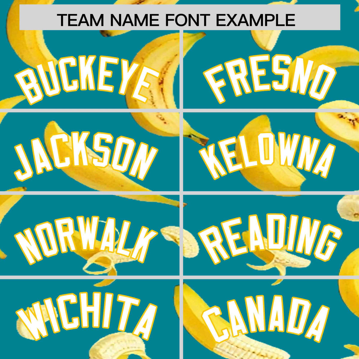 Custom Aqua Banana Graffiti Pattern Fashion Authentic Baseball Jersey | Graffiti Pattern | Embroidery&amp;Dye-sublimation printing | KXKSHOP