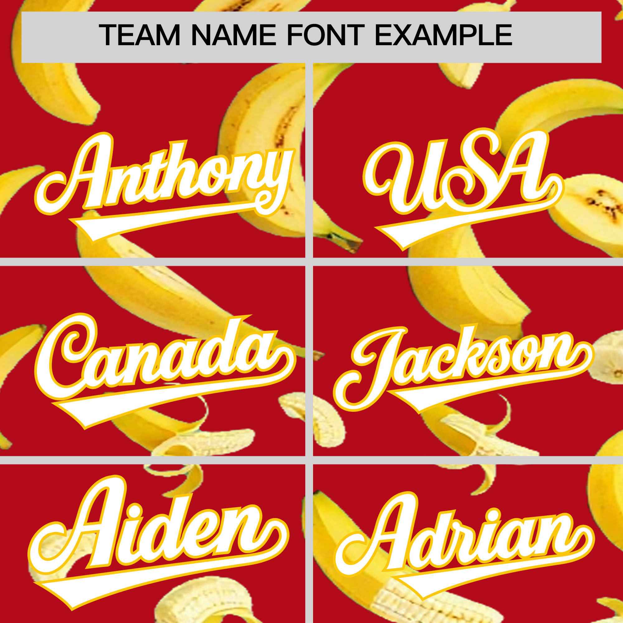 Custom Red Banana Graffiti Pattern Fashion Authentic Baseball Jersey | Graffiti Pattern | Embroidery&Dye-sublimation printing | KXKSHOP