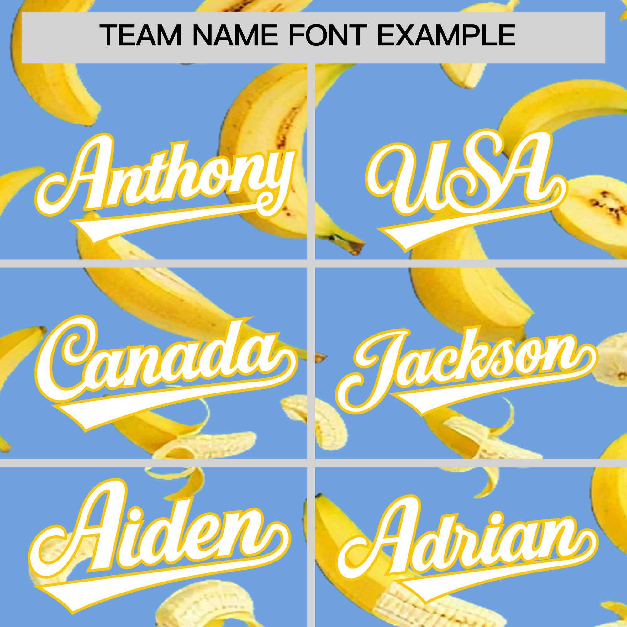 Custom Light Blue Banana Graffiti Pattern Fashion Authentic Baseball Jersey | Graffiti Pattern | Embroidery&Dye-sublimation printing | KXKSHOP