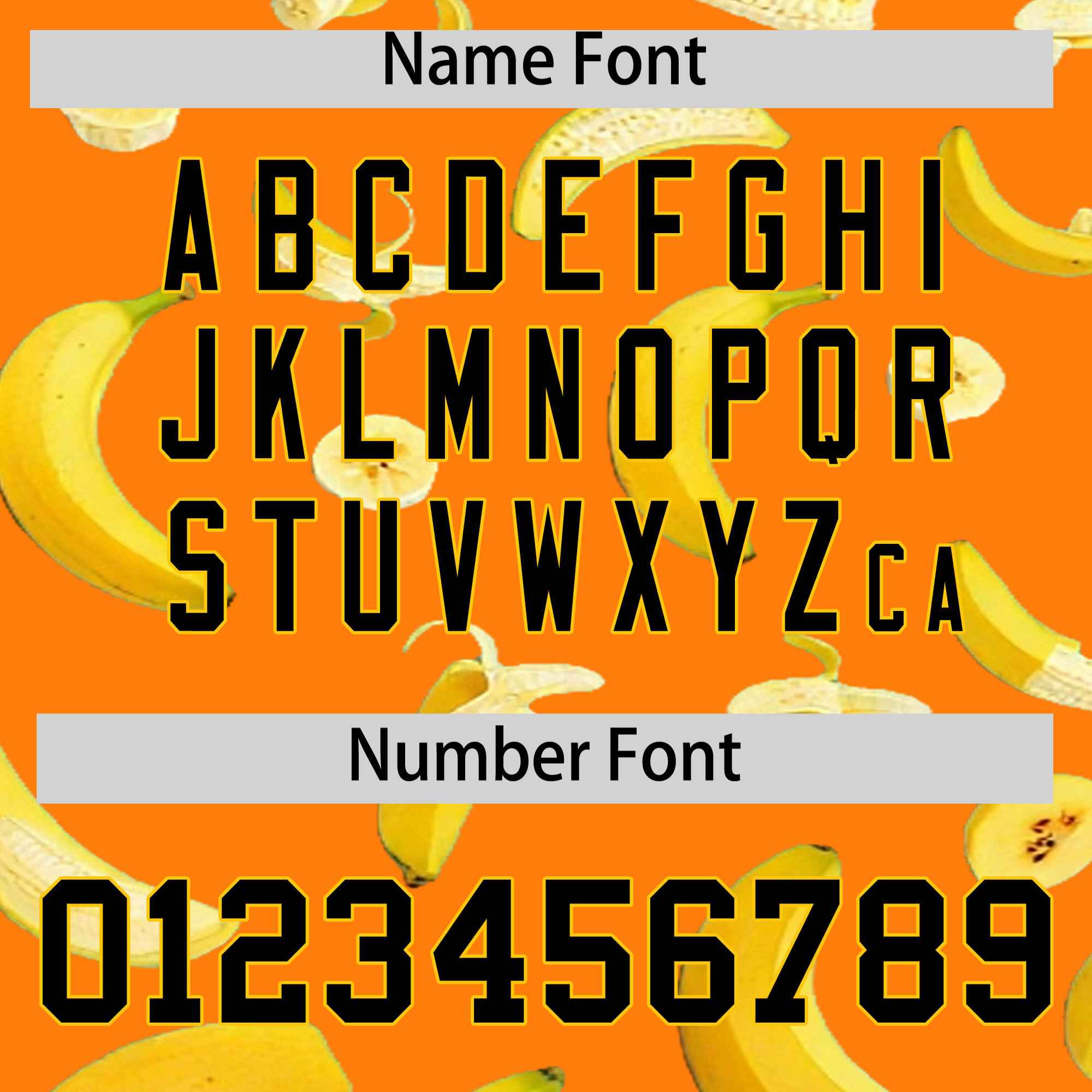 Custom Orange Banana Graffiti Pattern Fashion Authentic Baseball Jersey | Graffiti Pattern | Embroidery&Dye-sublimation printing | KXKSHOP