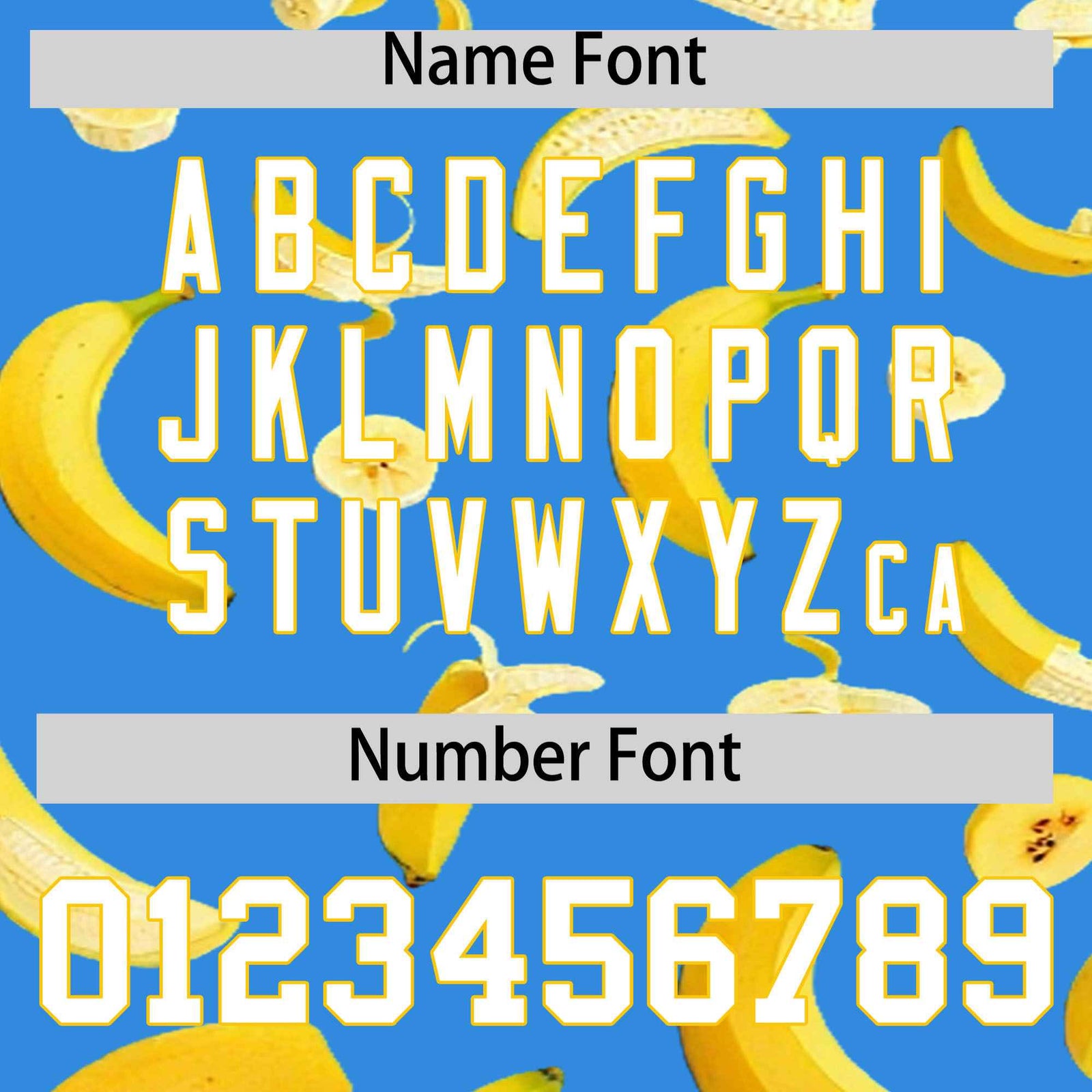 Custom Light Blue Banana Graffiti Pattern Fashion Authentic Baseball Jersey | Graffiti Pattern | Embroidery&Dye-sublimation printing | KXKSHOP