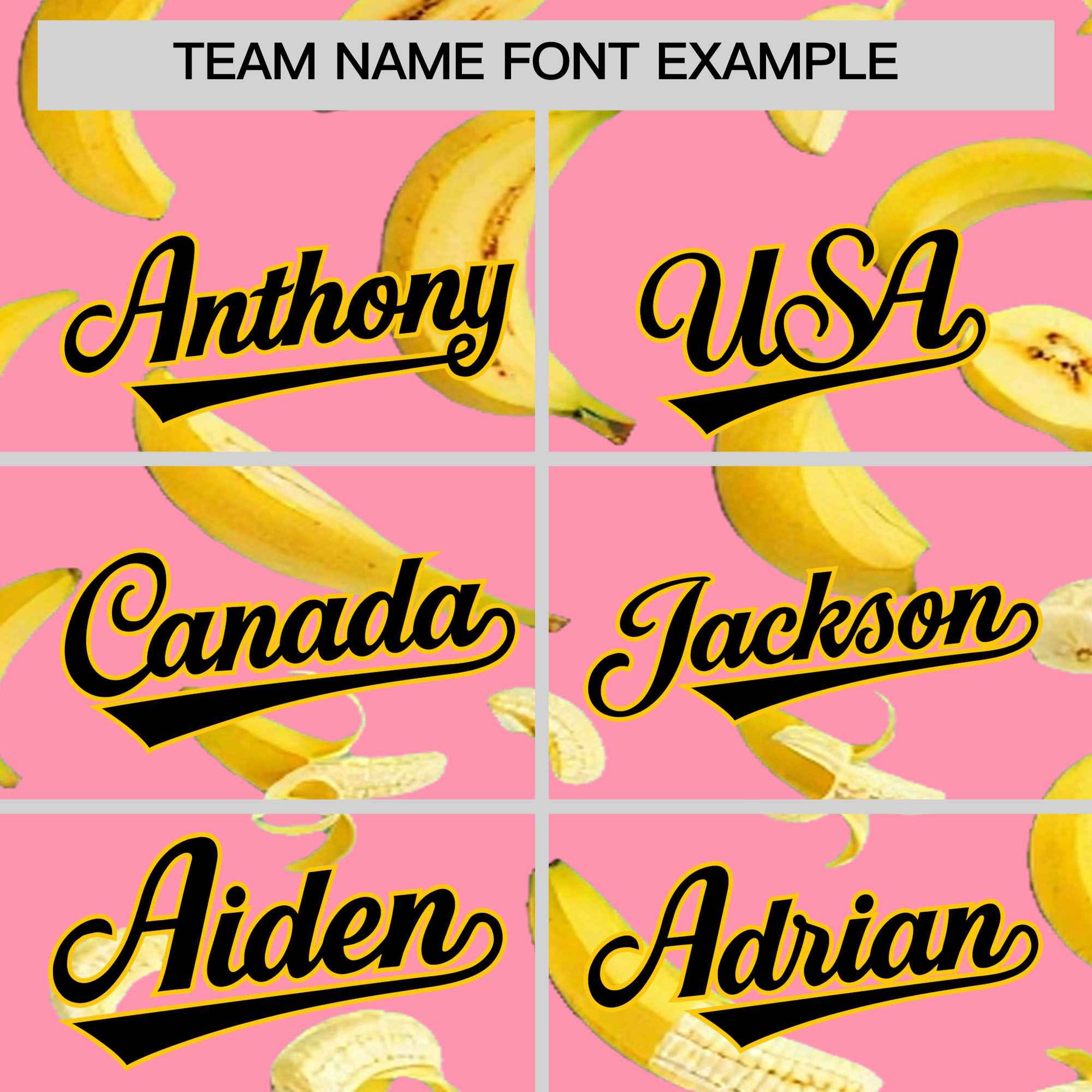 Custom Light Pink Banana Graffiti Pattern Fashion Authentic Baseball Jersey | Graffiti Pattern | Embroidery&Dye-sublimation printing | KXKSHOP