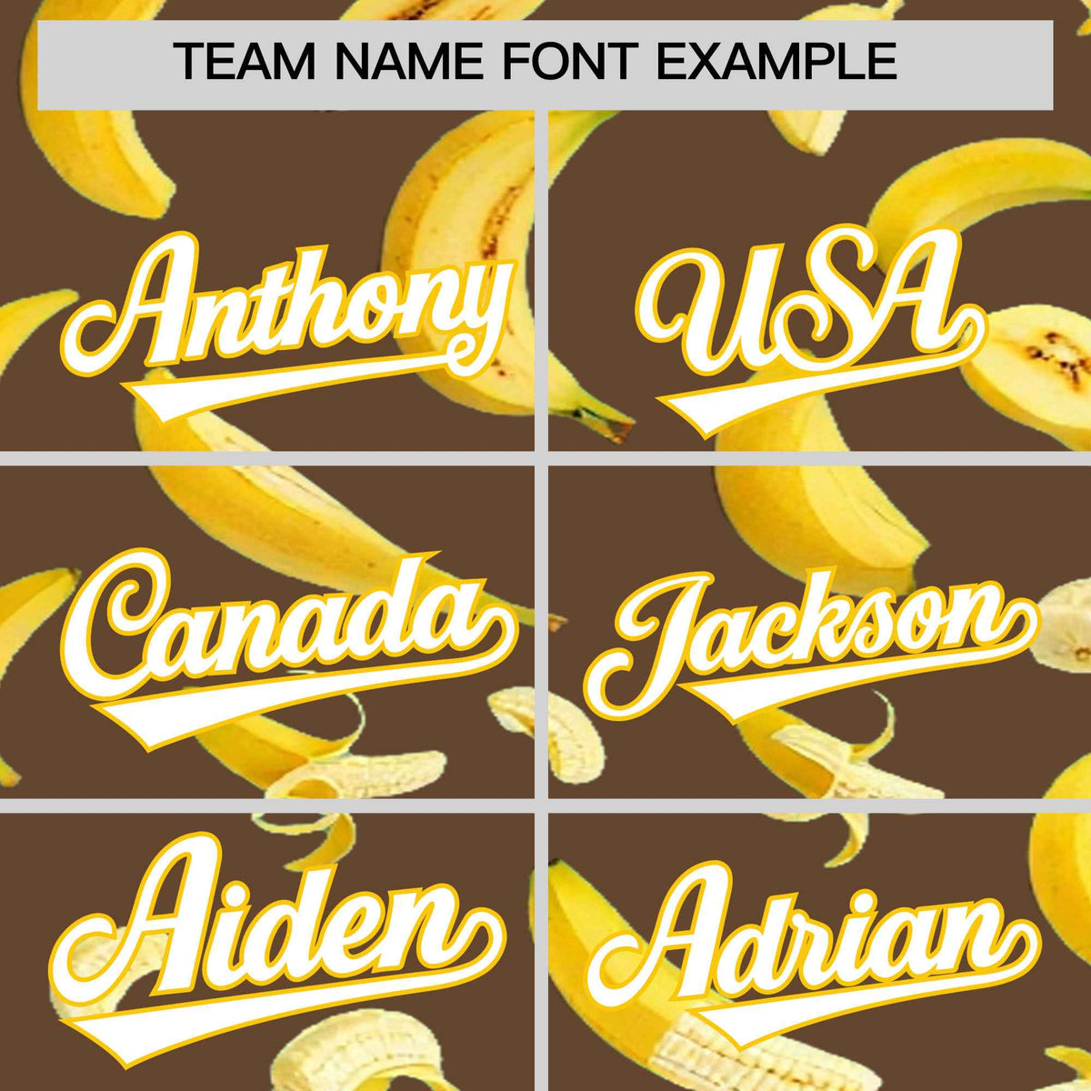 Custom Light Brown Banana Graffiti Pattern Fashion Authentic Baseball Jersey | Graffiti Pattern | Embroidery&amp;Dye-sublimation printing | KXKSHOP