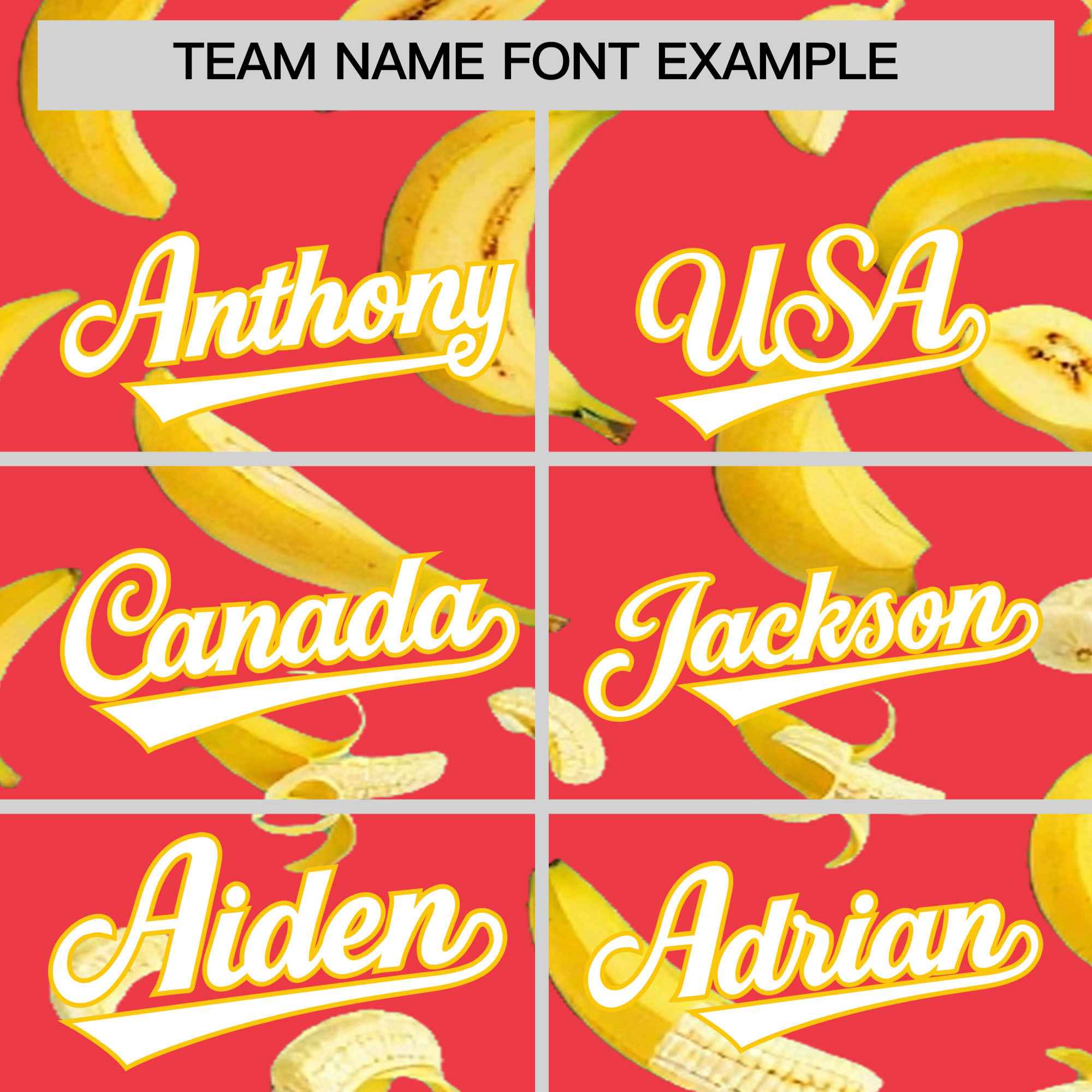 Custom Light Red Banana Graffiti Pattern Fashion Authentic Baseball Jersey | Graffiti Pattern | Embroidery&Dye-sublimation printing | KXKSHOP