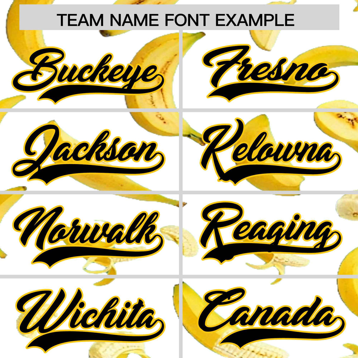 Custom White Banana Graffiti Pattern Fashion Authentic Baseball Jersey | Graffiti Pattern | Embroidery&amp;Dye-sublimation printing | KXKSHOP