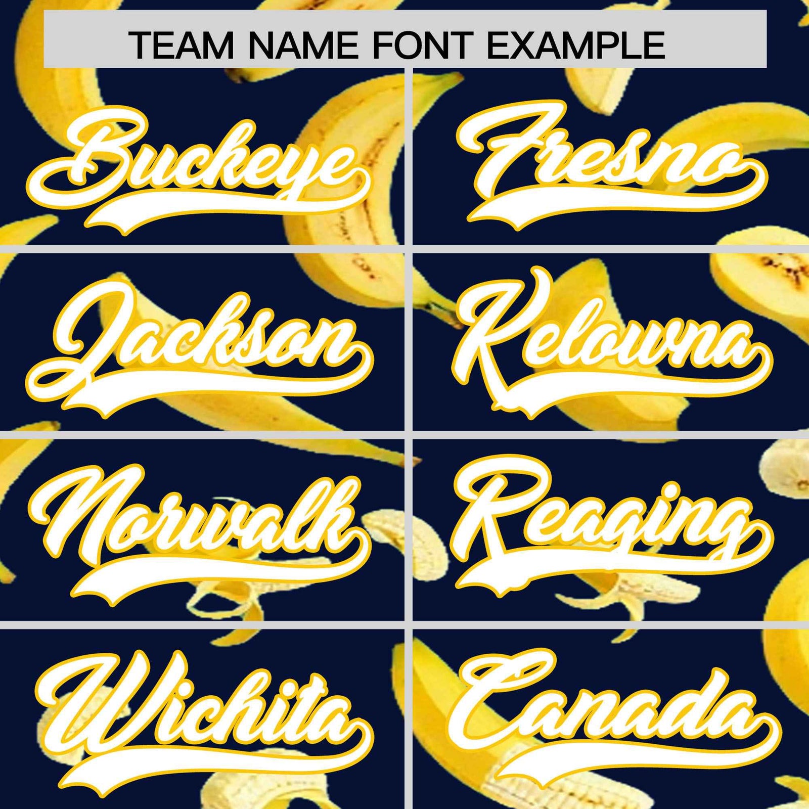 Custom Navy Banana Graffiti Pattern Fashion Authentic Baseball Jersey | Graffiti Pattern | Embroidery&Dye-sublimation printing | KXKSHOP