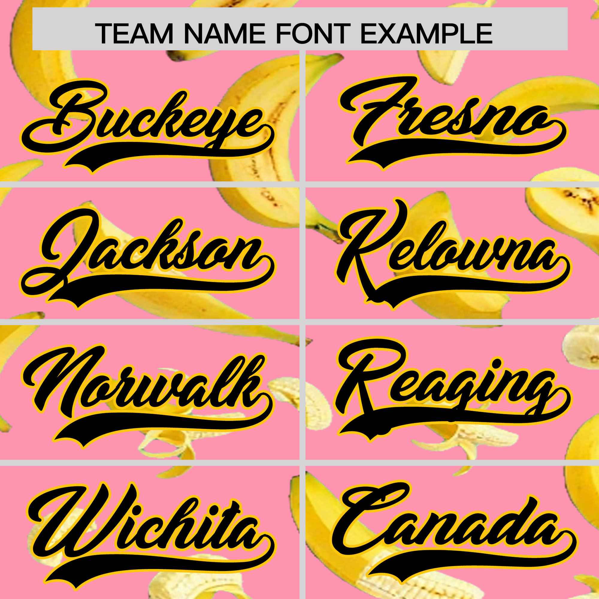 Custom Light Pink Banana Graffiti Pattern Fashion Authentic Baseball Jersey | Graffiti Pattern | Embroidery&Dye-sublimation printing | KXKSHOP