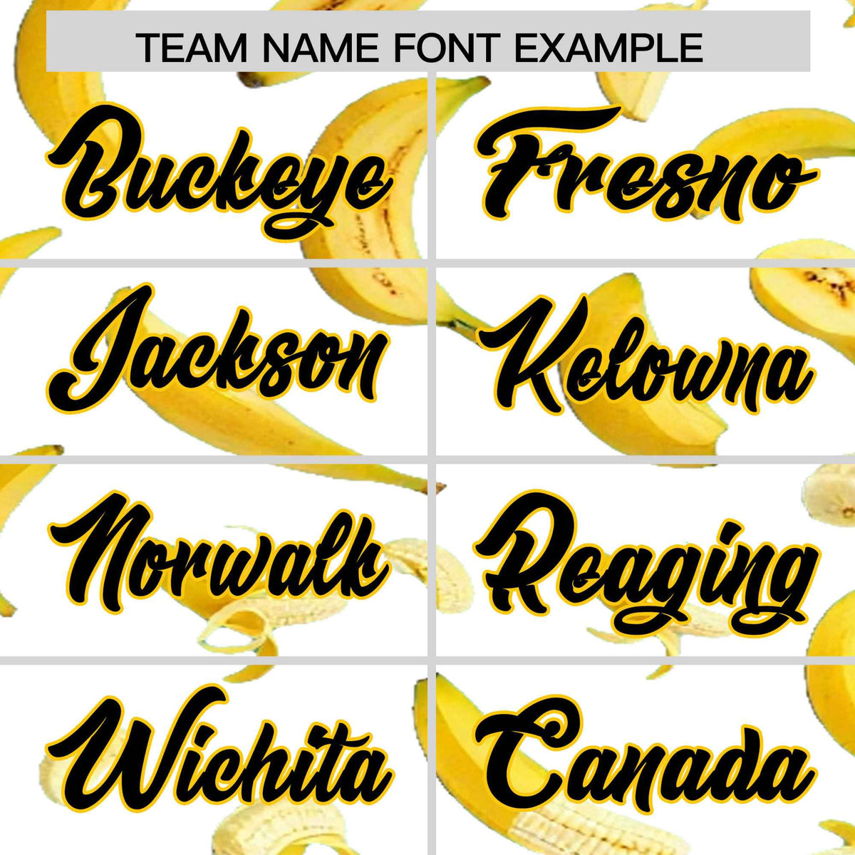 Custom White Banana Graffiti Pattern Fashion Authentic Baseball Jersey | Graffiti Pattern | Embroidery&amp;Dye-sublimation printing | KXKSHOP