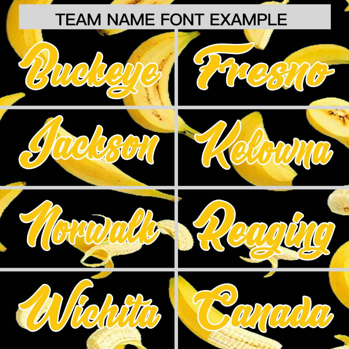 Custom Black Banana Graffiti Pattern Fashion Authentic Baseball Jersey | Graffiti Pattern | Embroidery&amp;Dye-sublimation printing | KXKSHOP