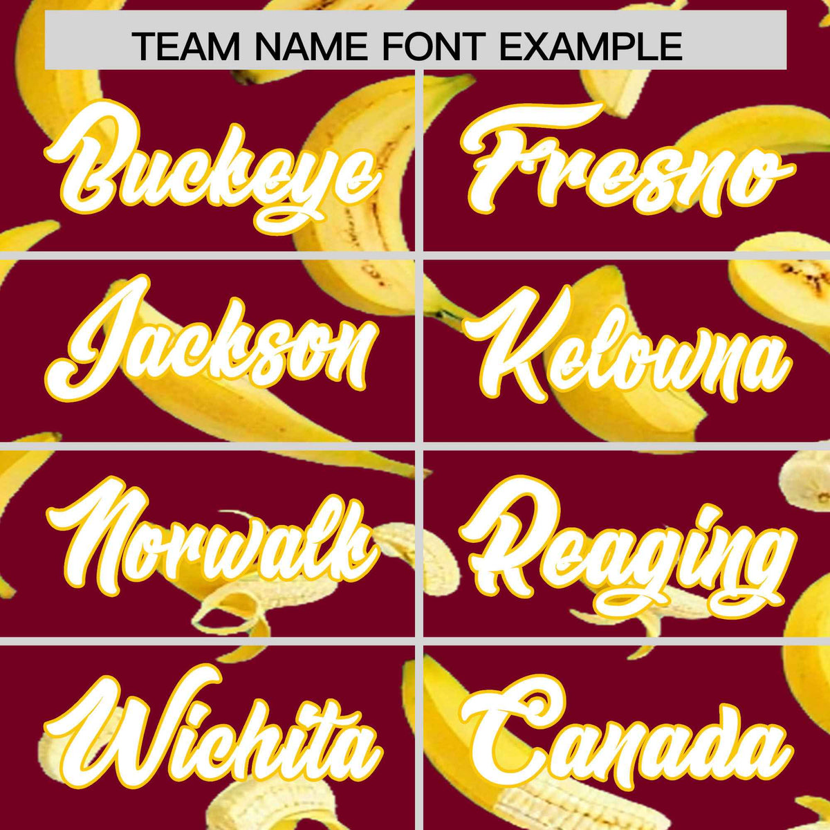 Custom Crimson Banana Graffiti Pattern Fashion Authentic Baseball Jersey | Graffiti Pattern | Embroidery&amp;Dye-sublimation printing | KXKSHOP