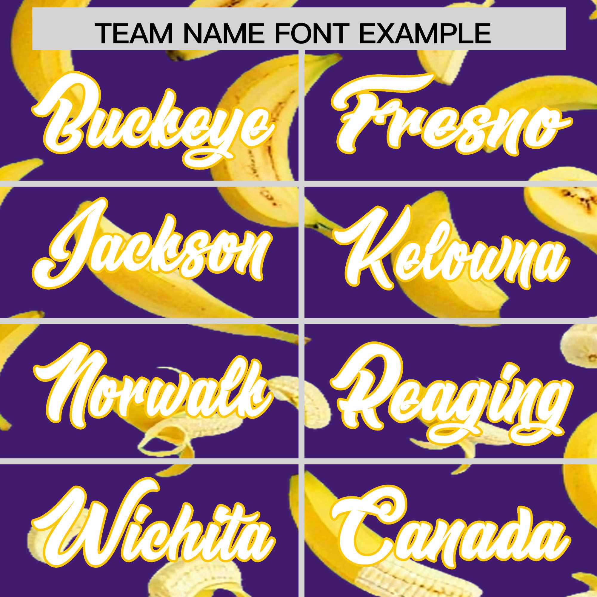 Custom Purple Banana Graffiti Pattern Fashion Authentic Baseball Jersey | Graffiti Pattern | Embroidery&Dye-sublimation printing | KXKSHOP