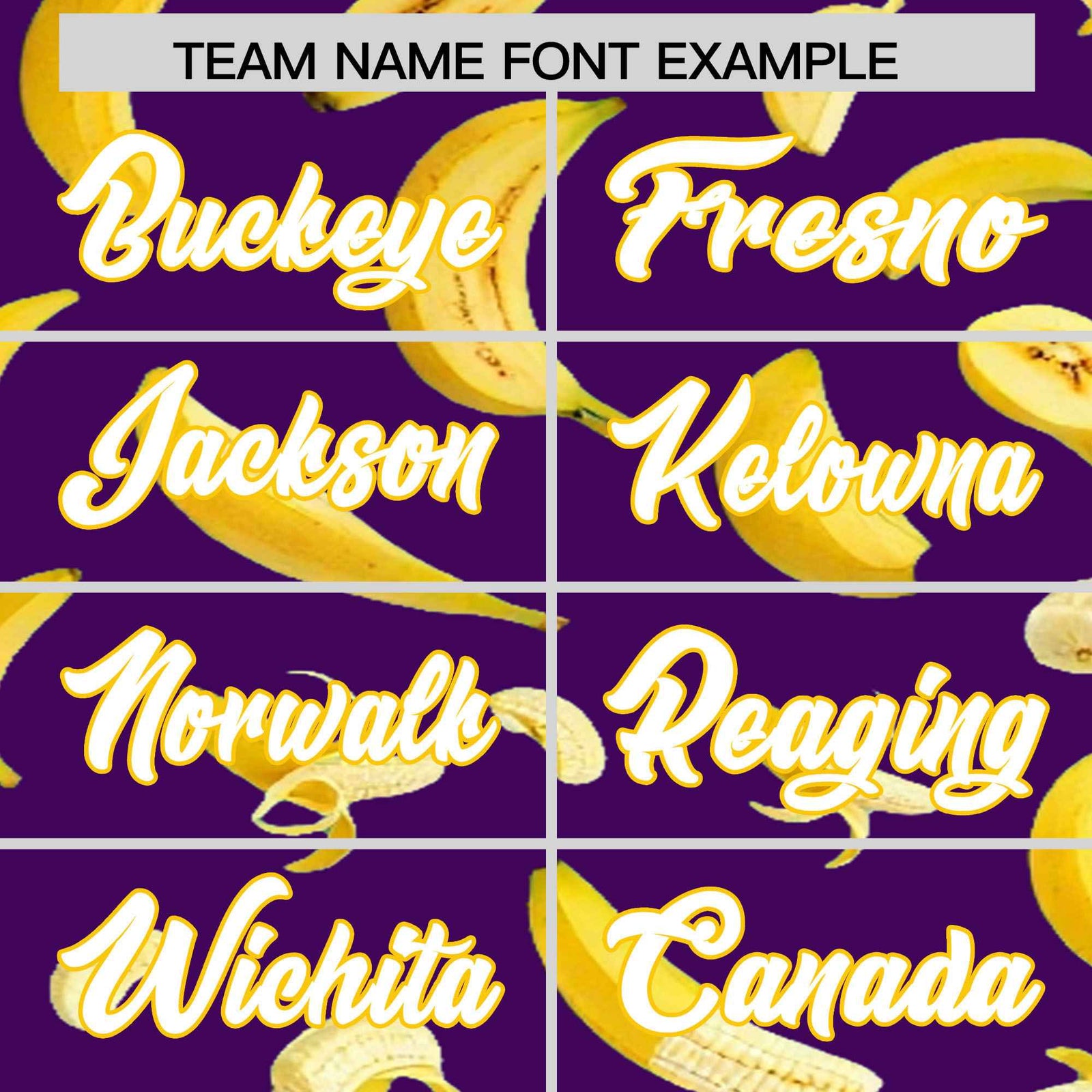 Custom Purple-02 Banana Graffiti Pattern Fashion Authentic Baseball Jersey | Graffiti Pattern | Embroidery&Dye-sublimation printing | KXKSHOP