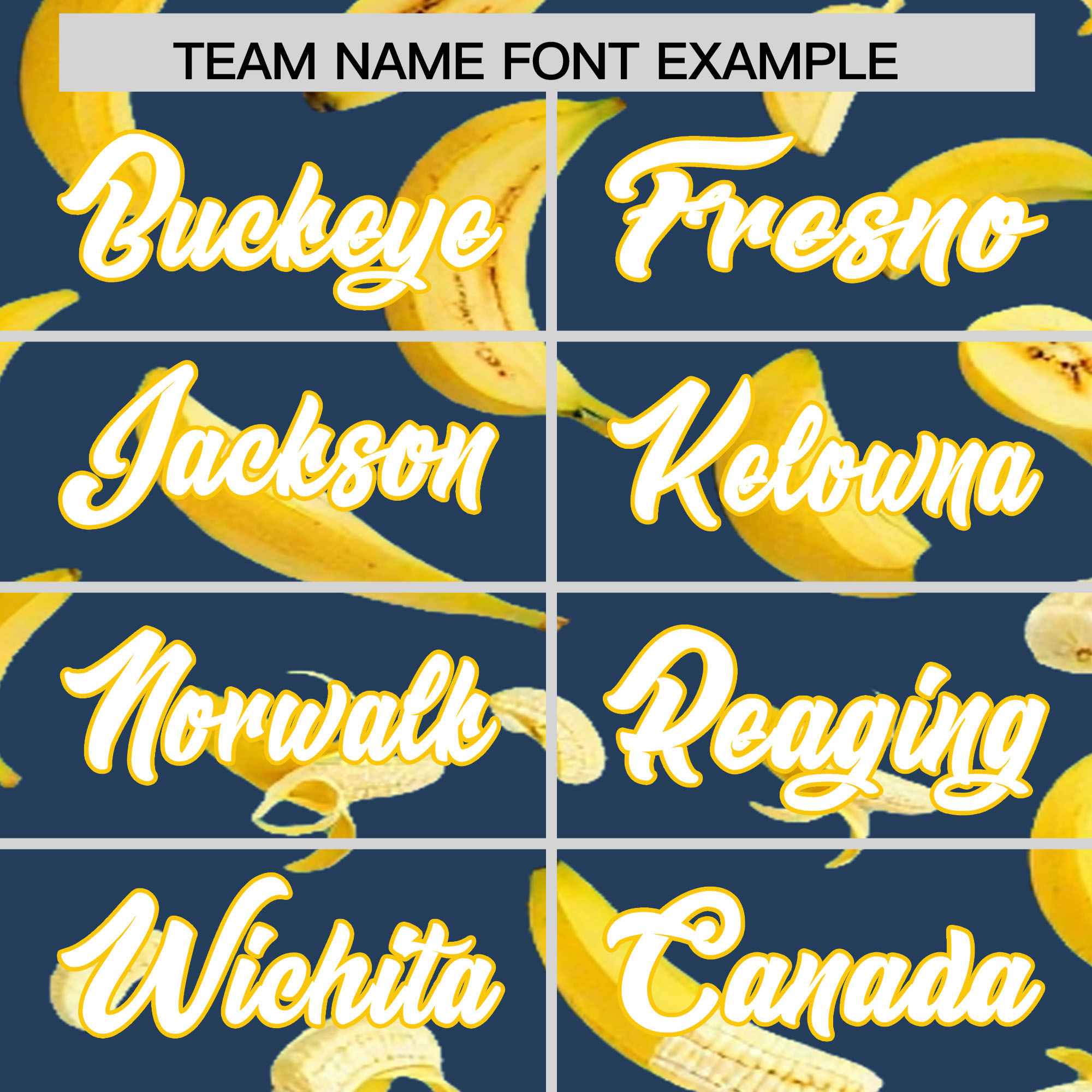 Custom Midnight Blue Banana Graffiti Pattern Fashion Authentic Baseball Jersey | Graffiti Pattern | Embroidery&Dye-sublimation printing | KXKSHOP