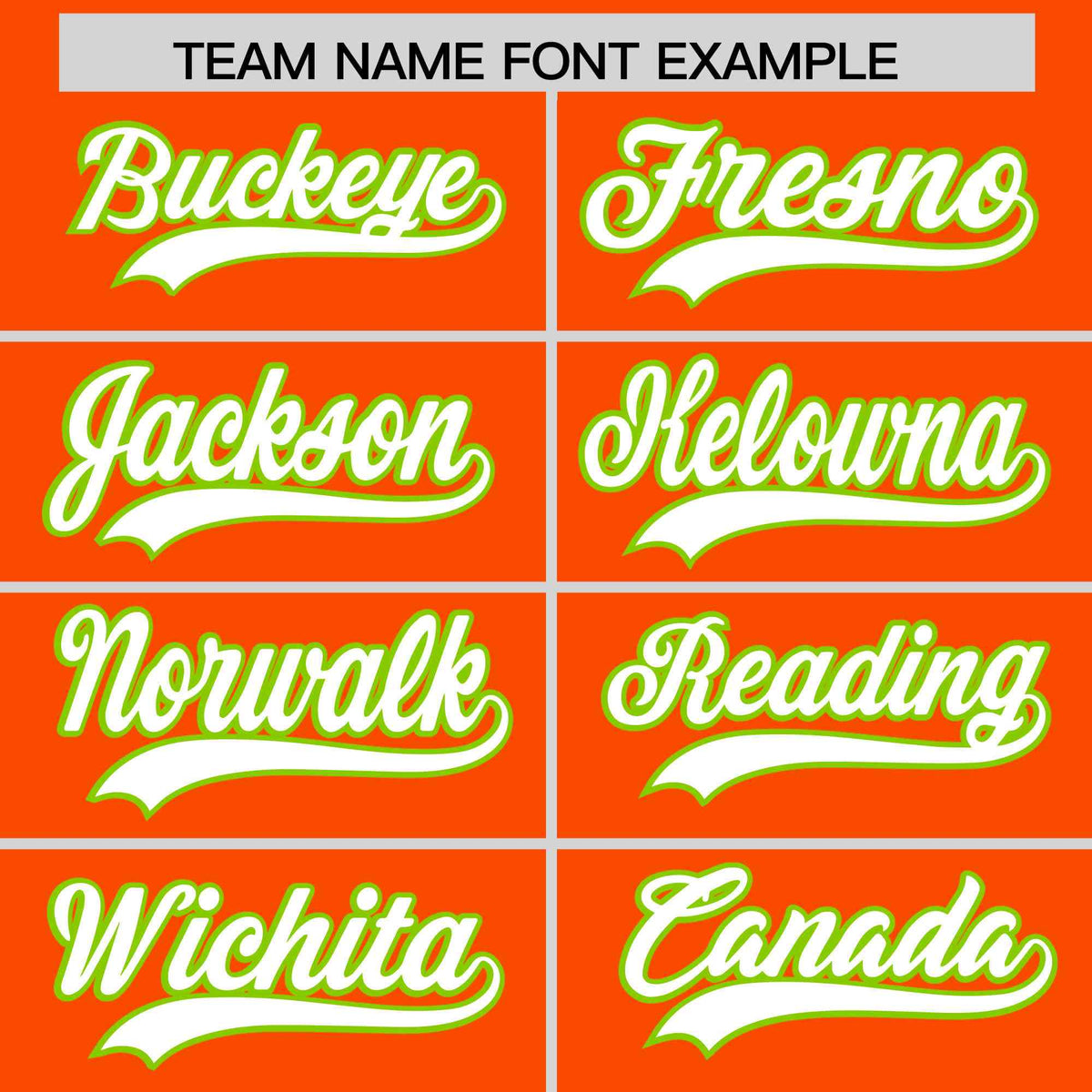 Custom Orange Neon Green Star Pattern Thick Stripes Baseball Jersey